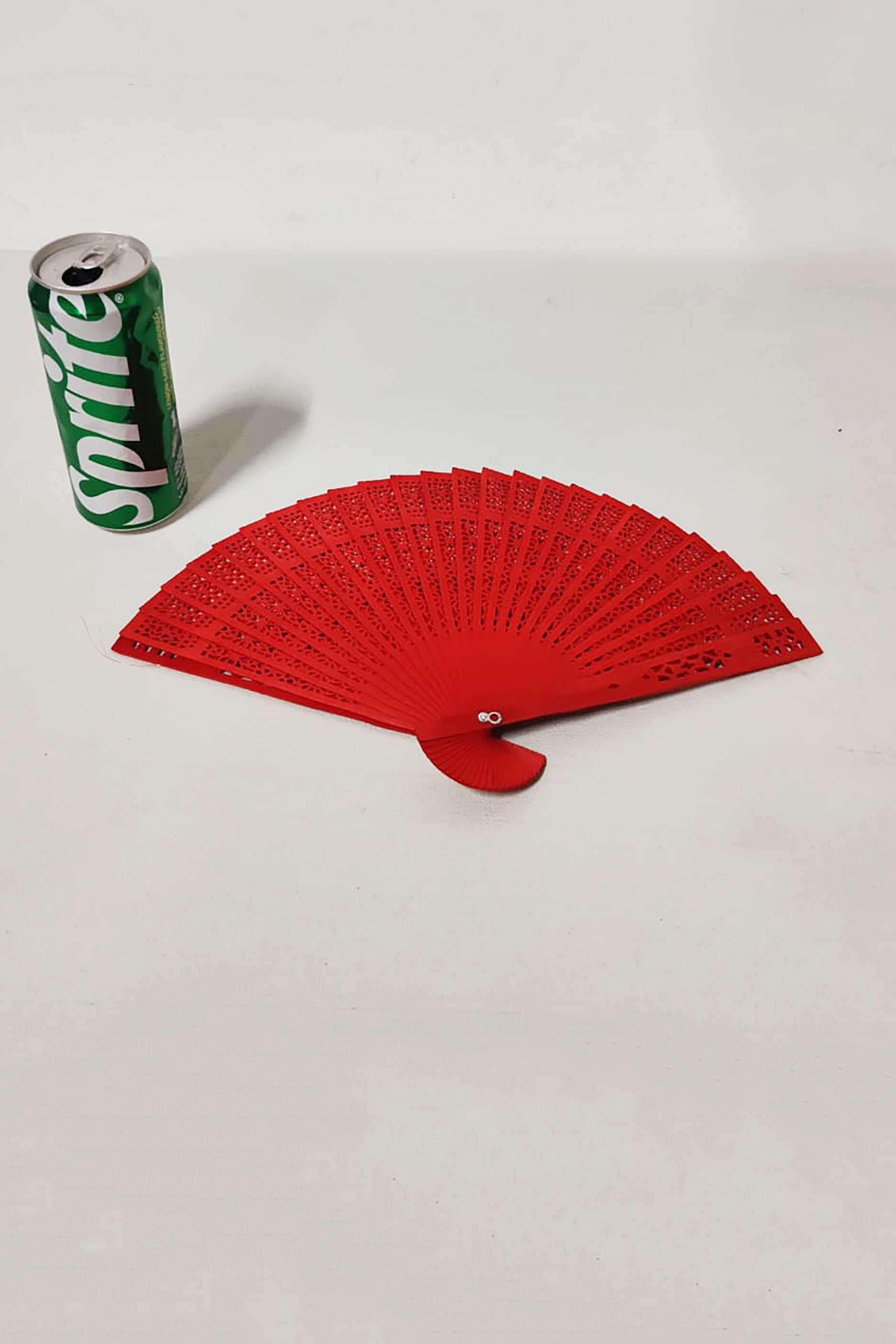Red Wooden Hand Fan