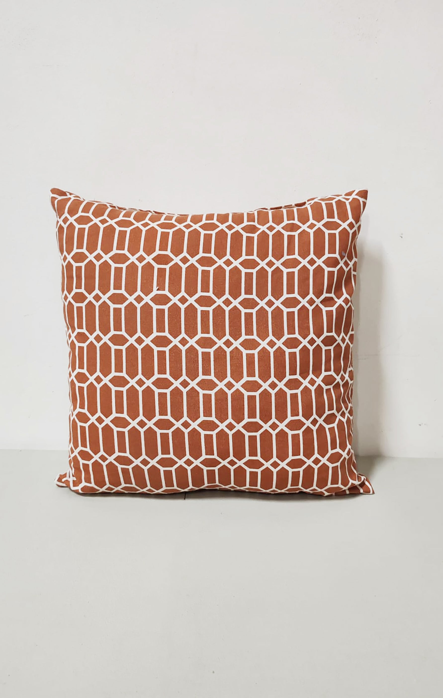 Brown Printed Design Cushion