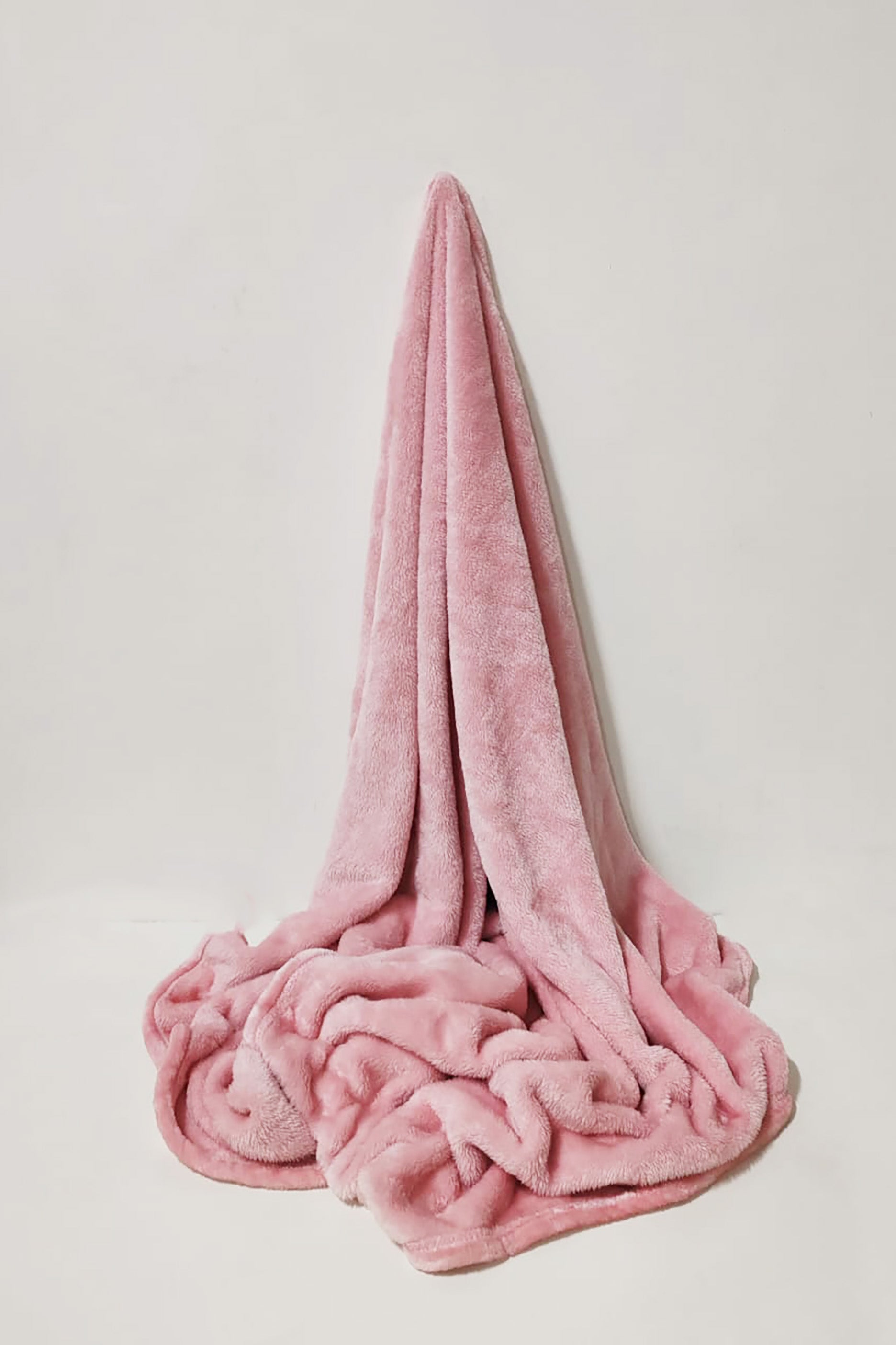 Pink Soft Fuzzy Blanket Throw