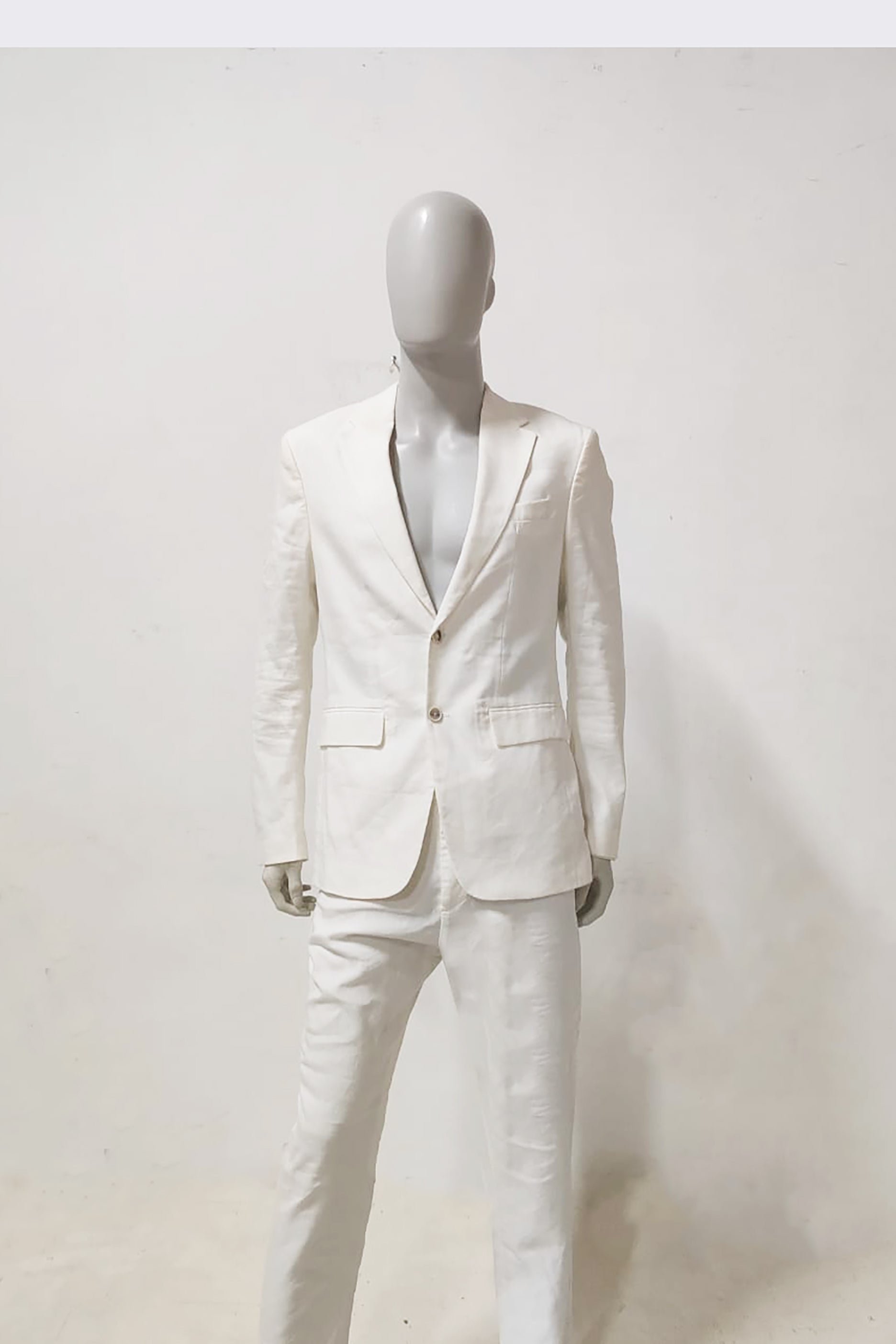 Mens Off-White Formal Suit