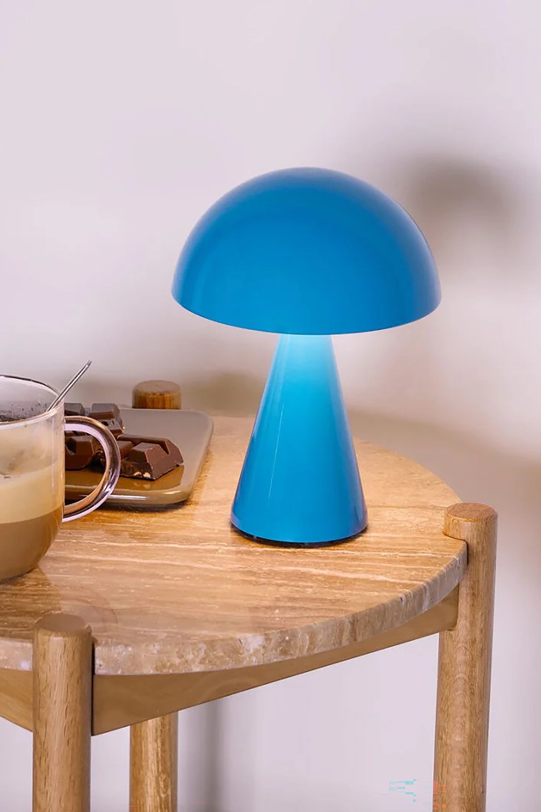 Blue Mush Mini Portable Lamp (D15xH20cm)