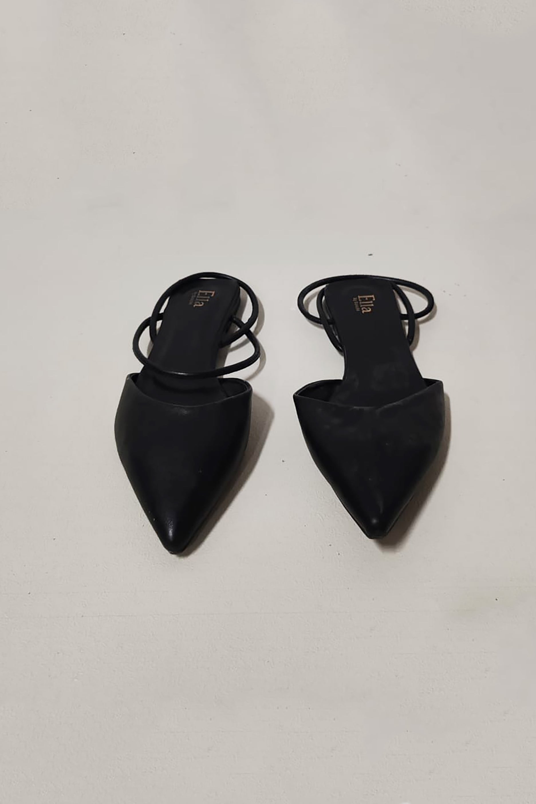 Black Sling Flat Sandals