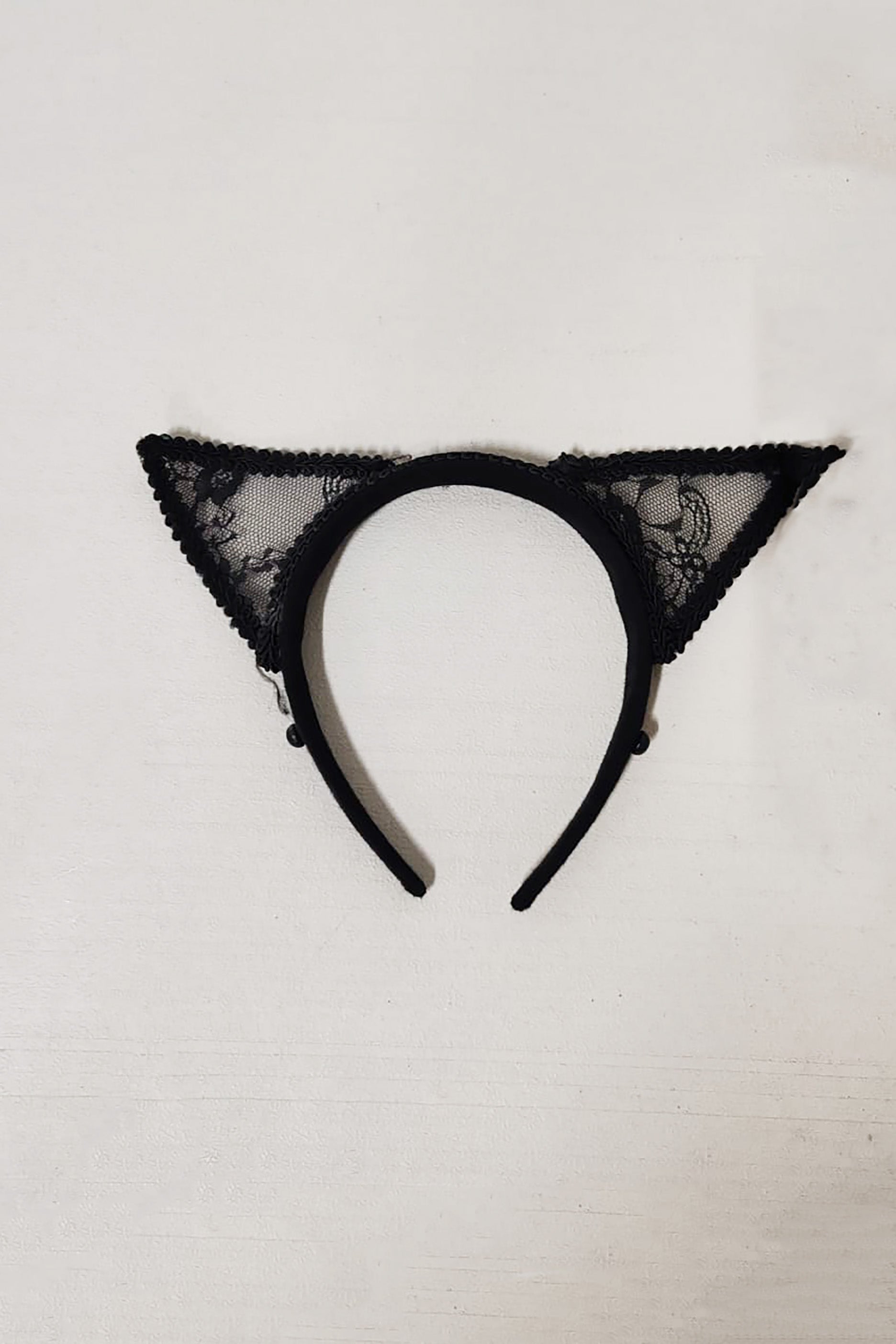 Black Lace Cat Ear Headband