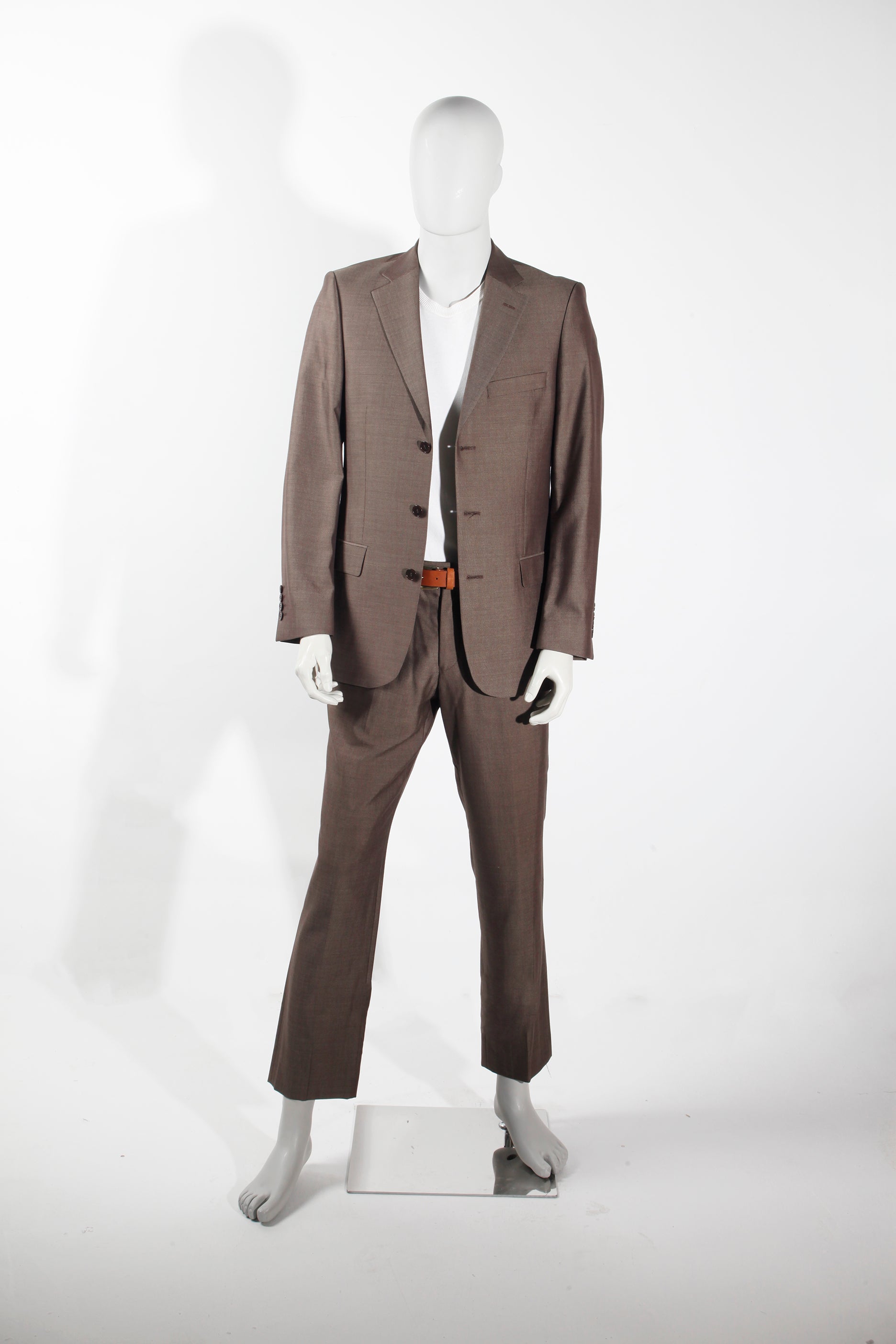 Mens Brown Formal Suit