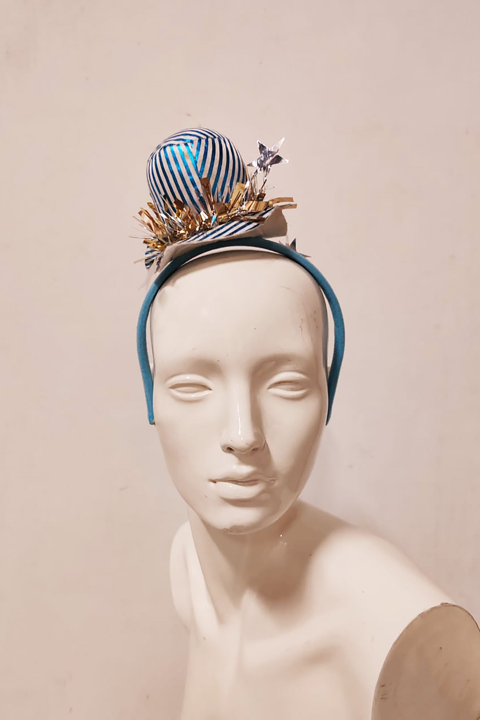 Blue Hat Design Headband