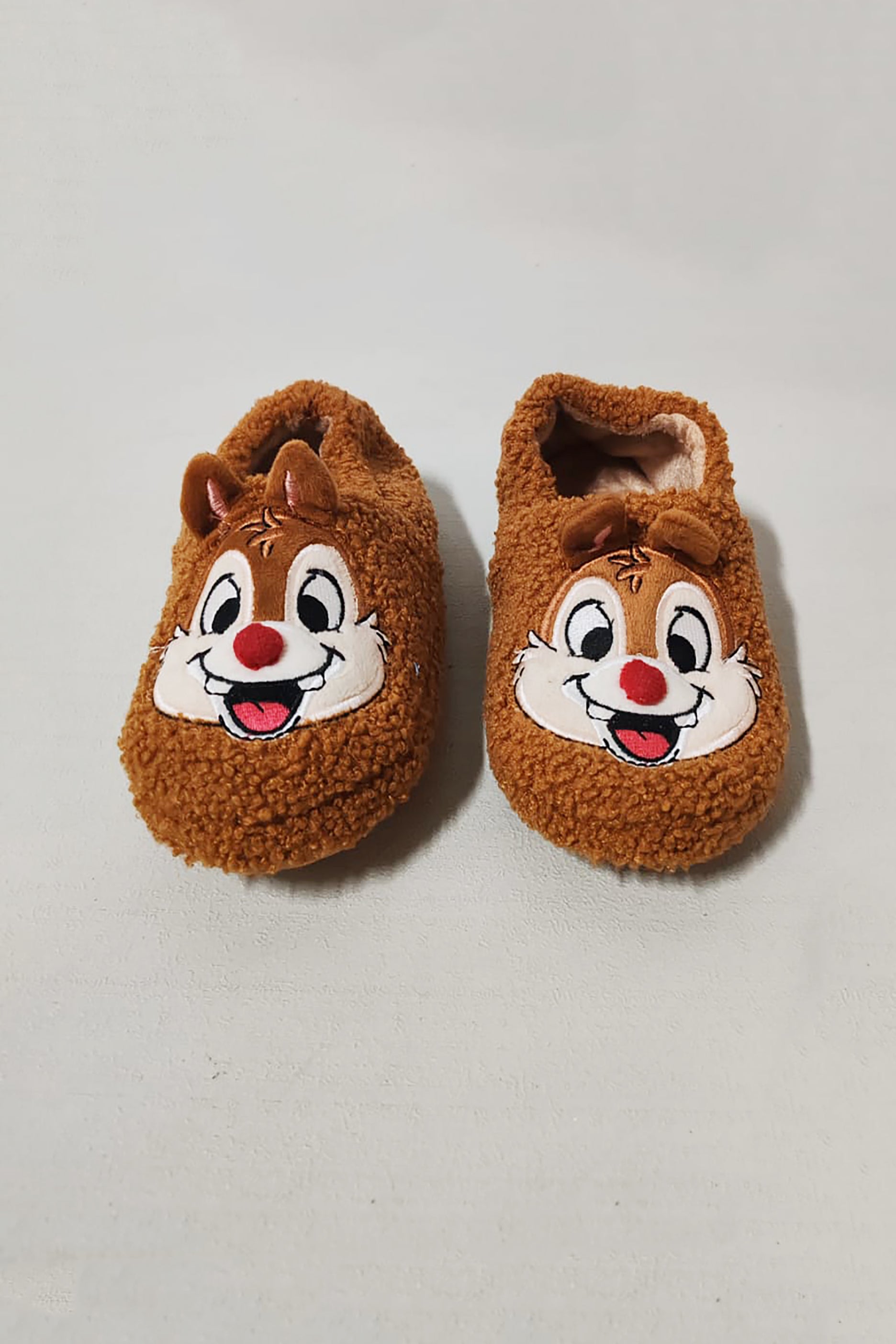 Kids Plush Fluppy Slippers (Brown)