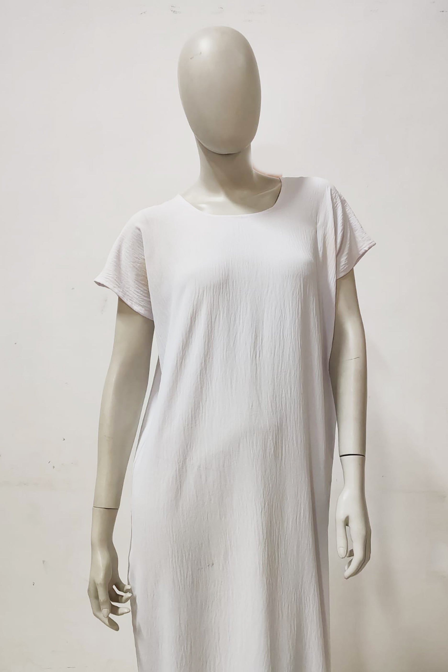 White Under Abaya Dress