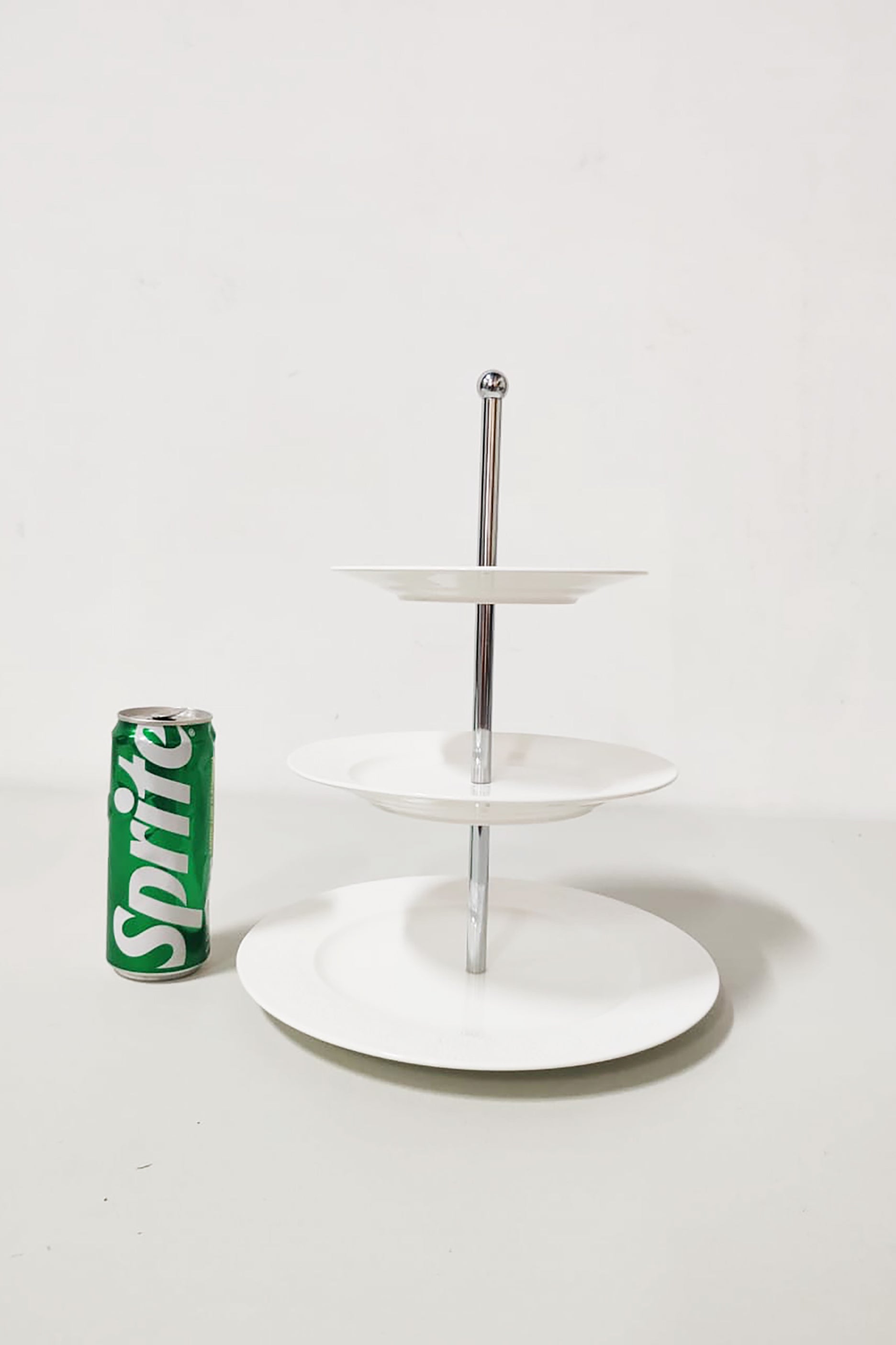 White Ceramic Cake Tier Stand