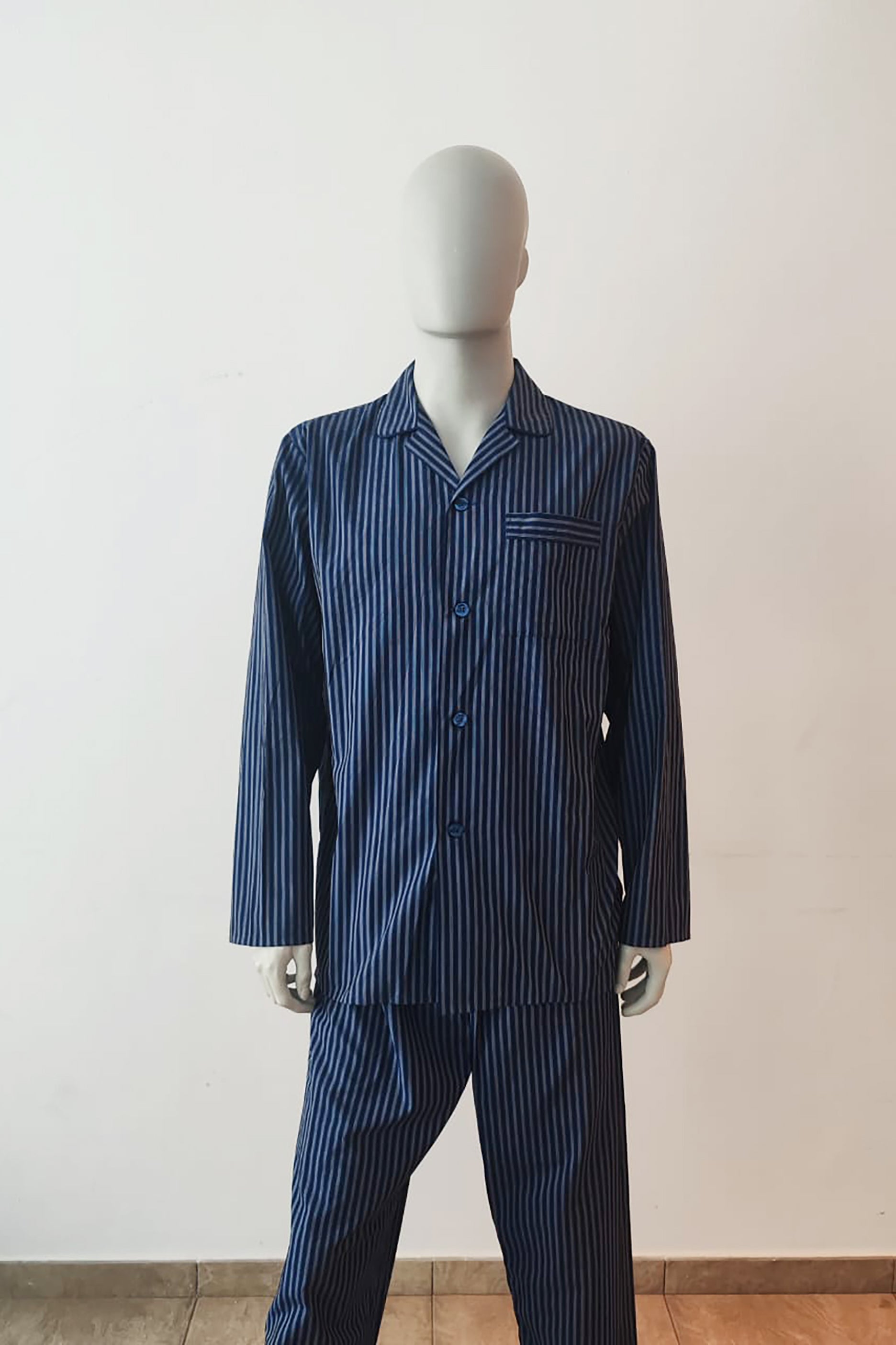 Mens Blue Striped Panjama Design