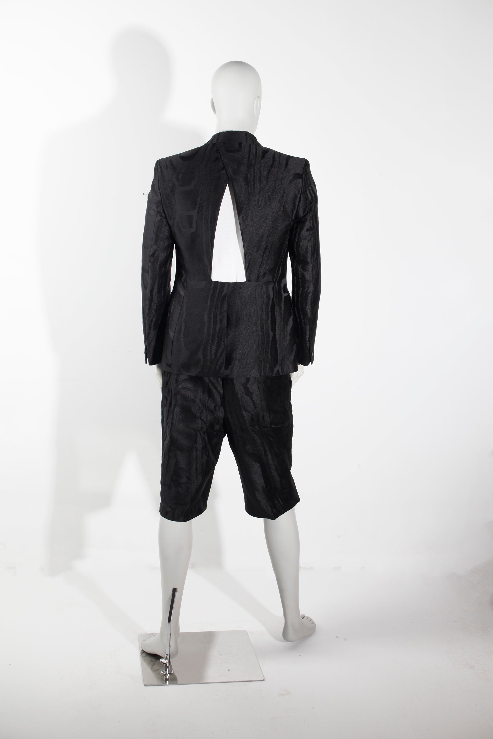 Mens Black  Suit with Short- Black