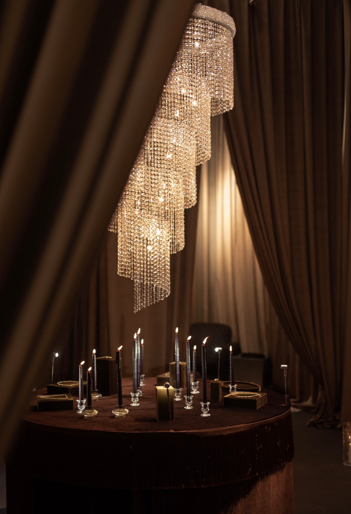 Large Crystal Chandelier