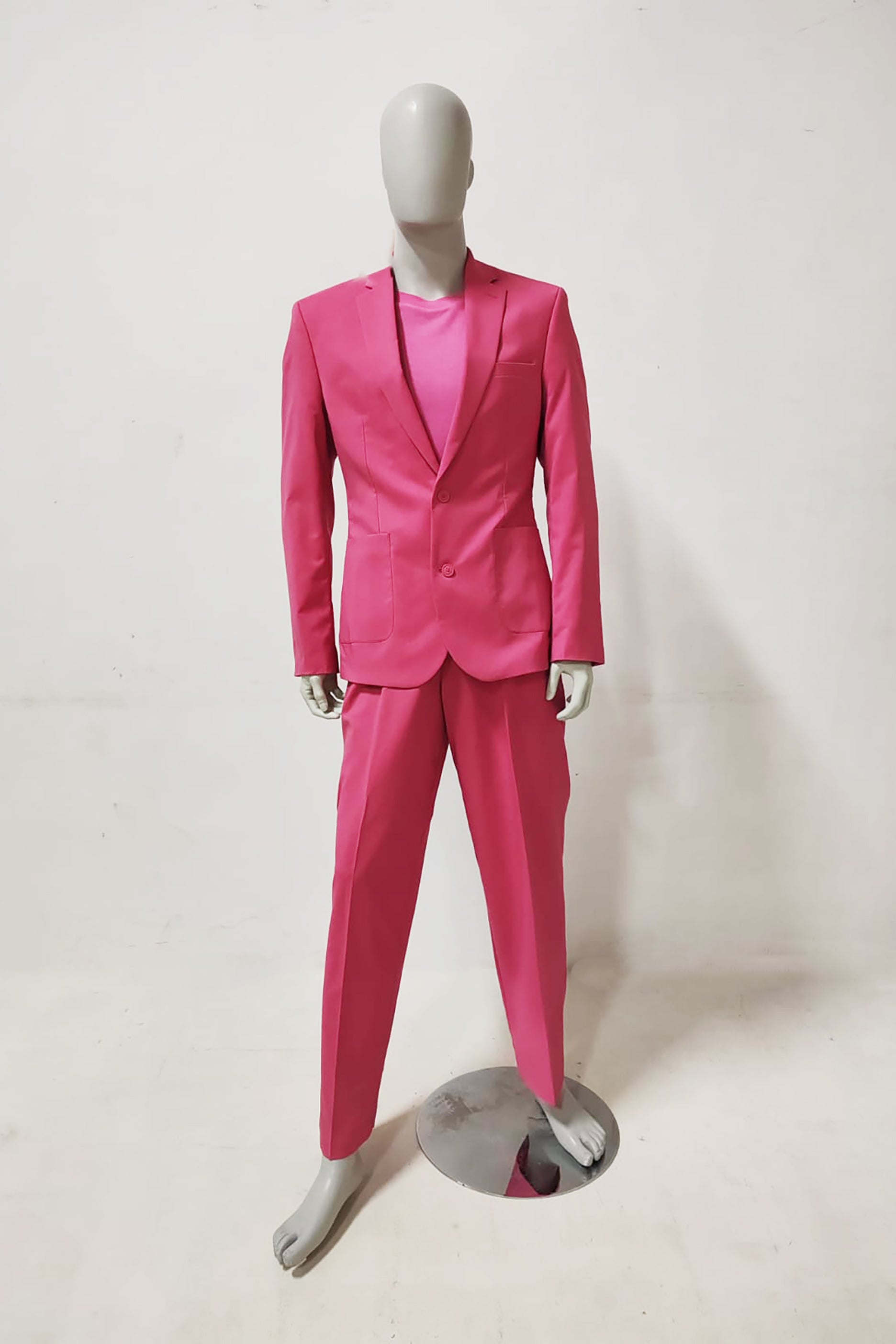 Mens Pink Formal Suit