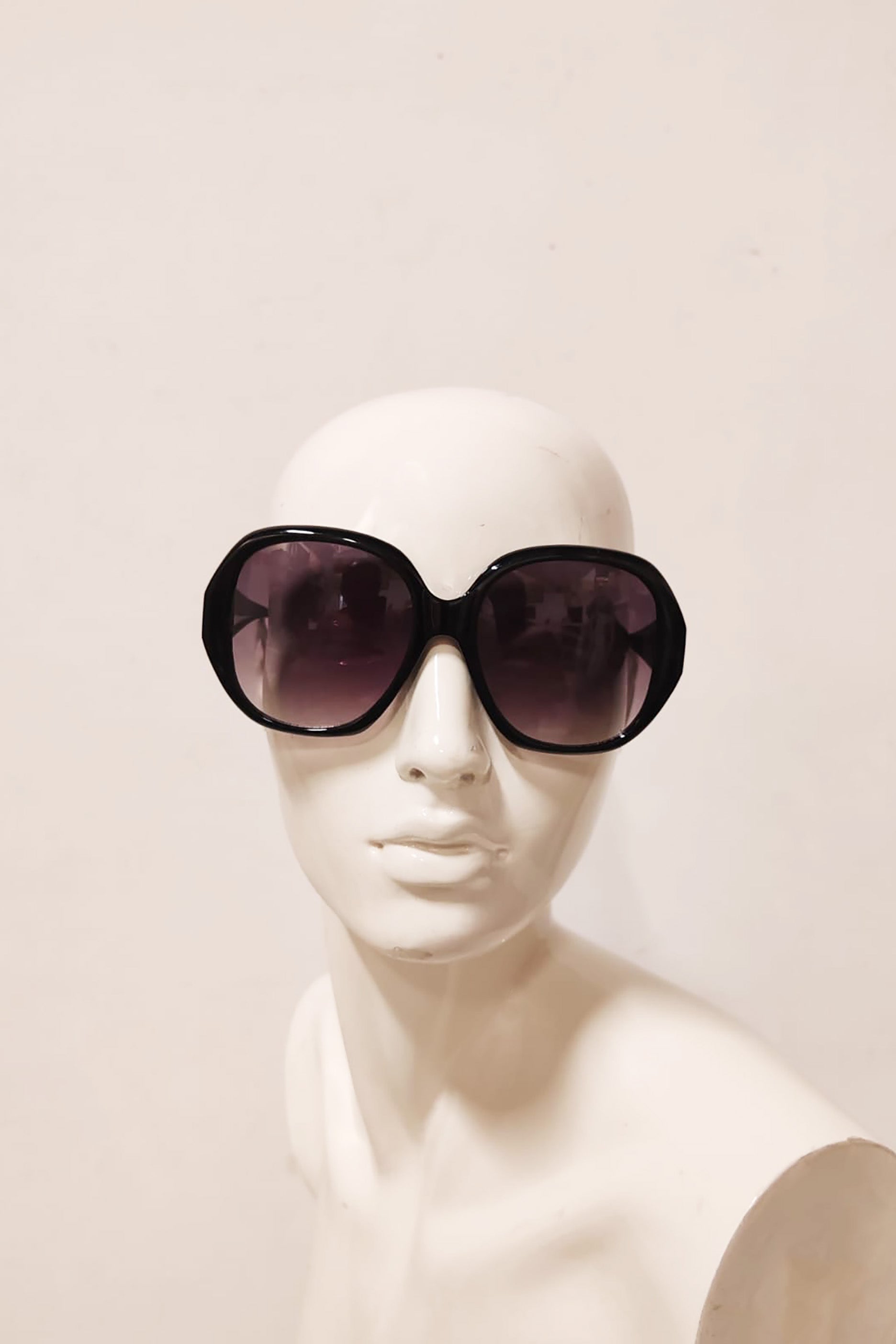 Oversized Black Sunglasses