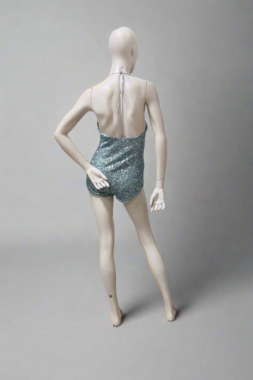 Silver sequin bodysuit (Small)