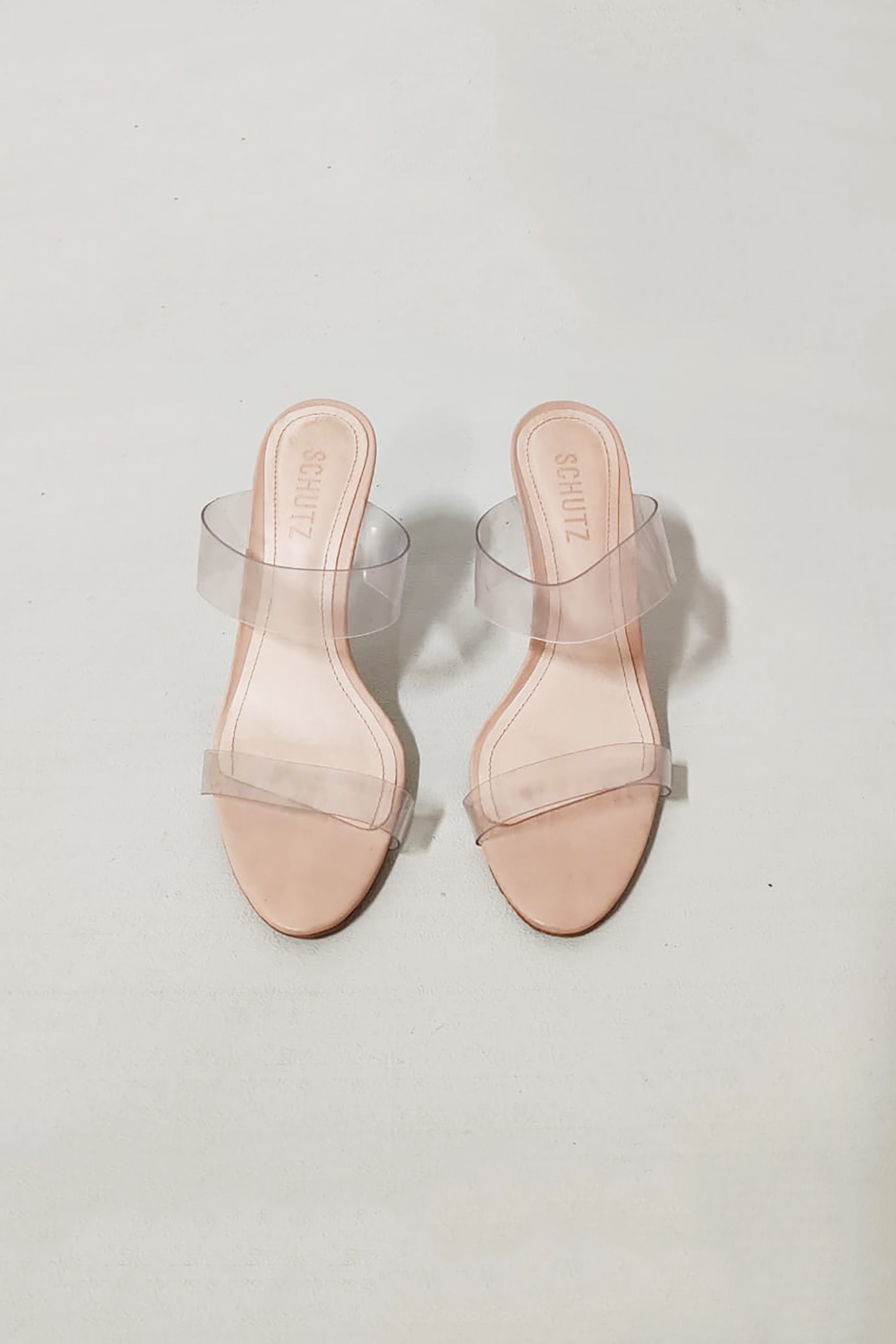 Ladies Clear Heeled Sandals (Eu37)