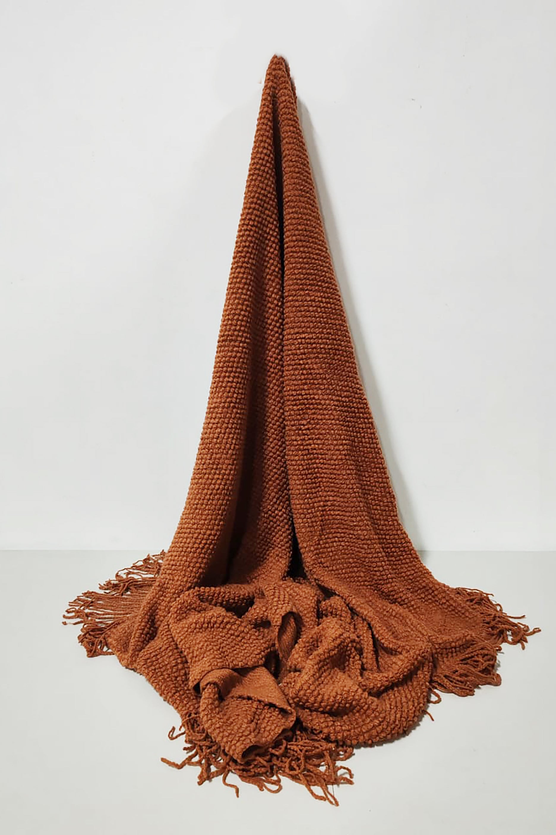 Brown Knitted Throw/Blanket