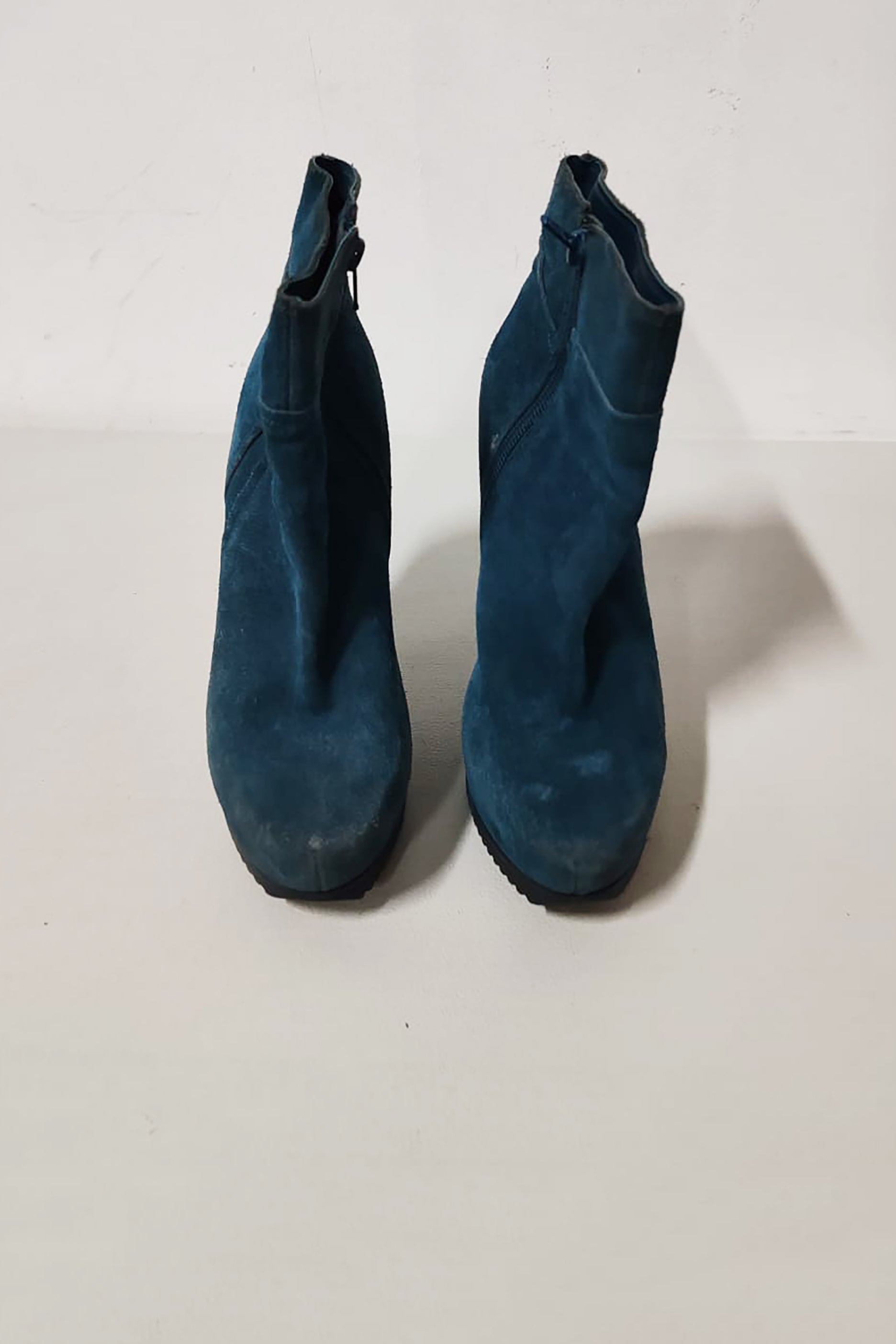 Blue Ladies Suede Boots (Eu40)