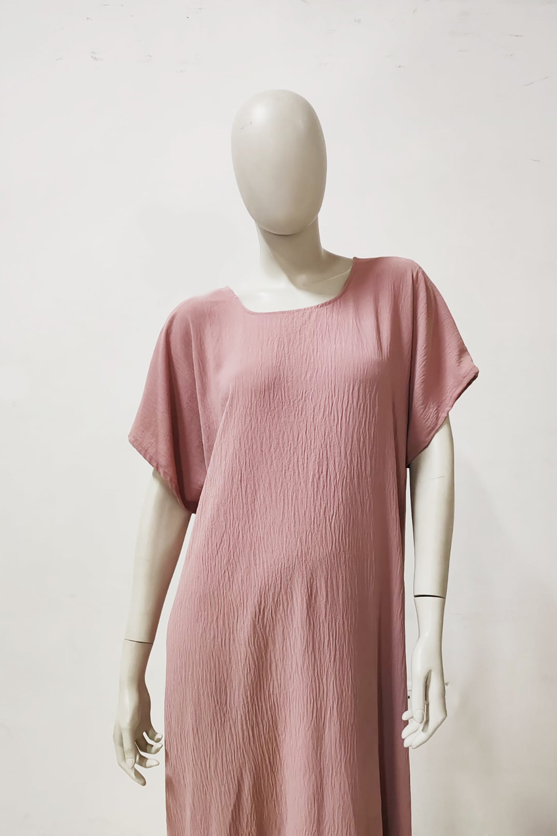 Pink Long Slit Dress