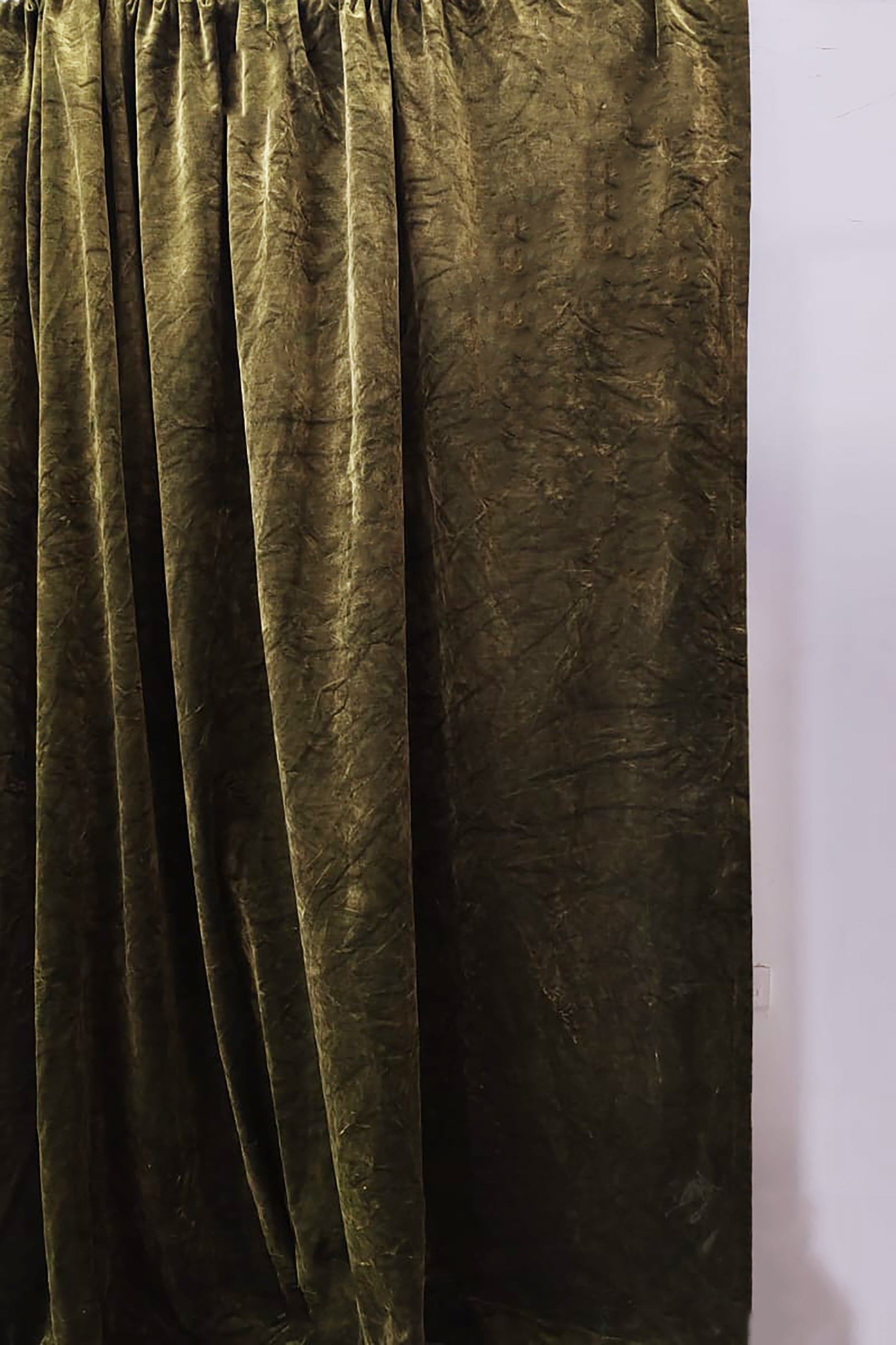 Dark Green Velvet Curtains