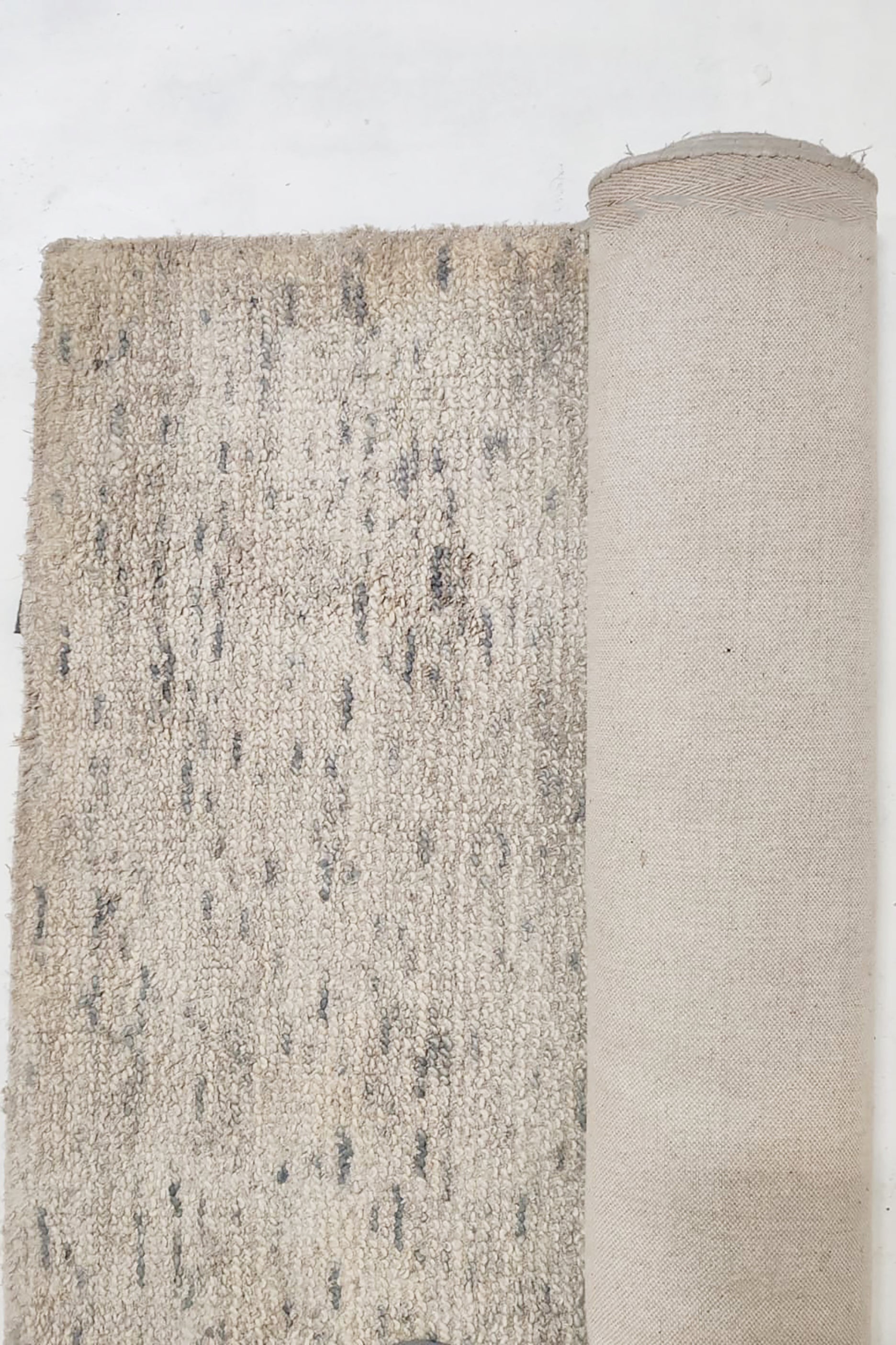 Grey & Blue Designed Rug