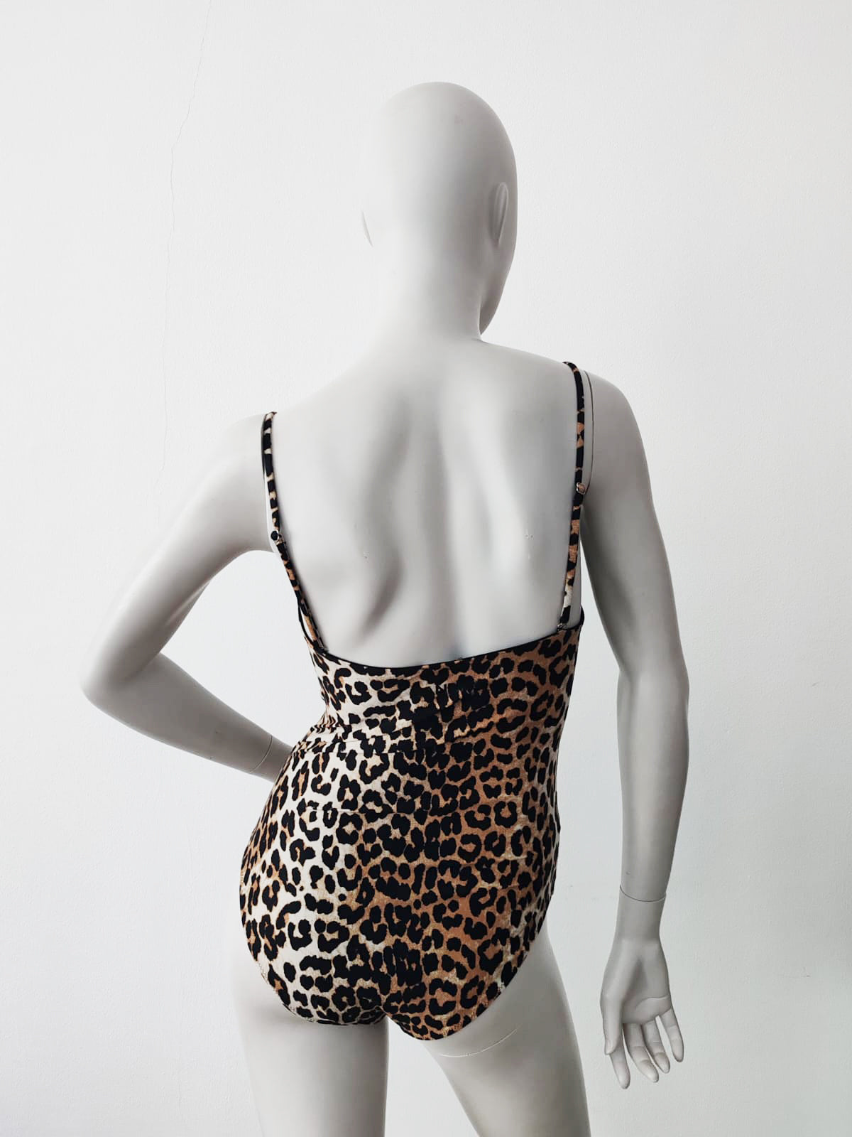Ganni Leopard Print Swimsuit