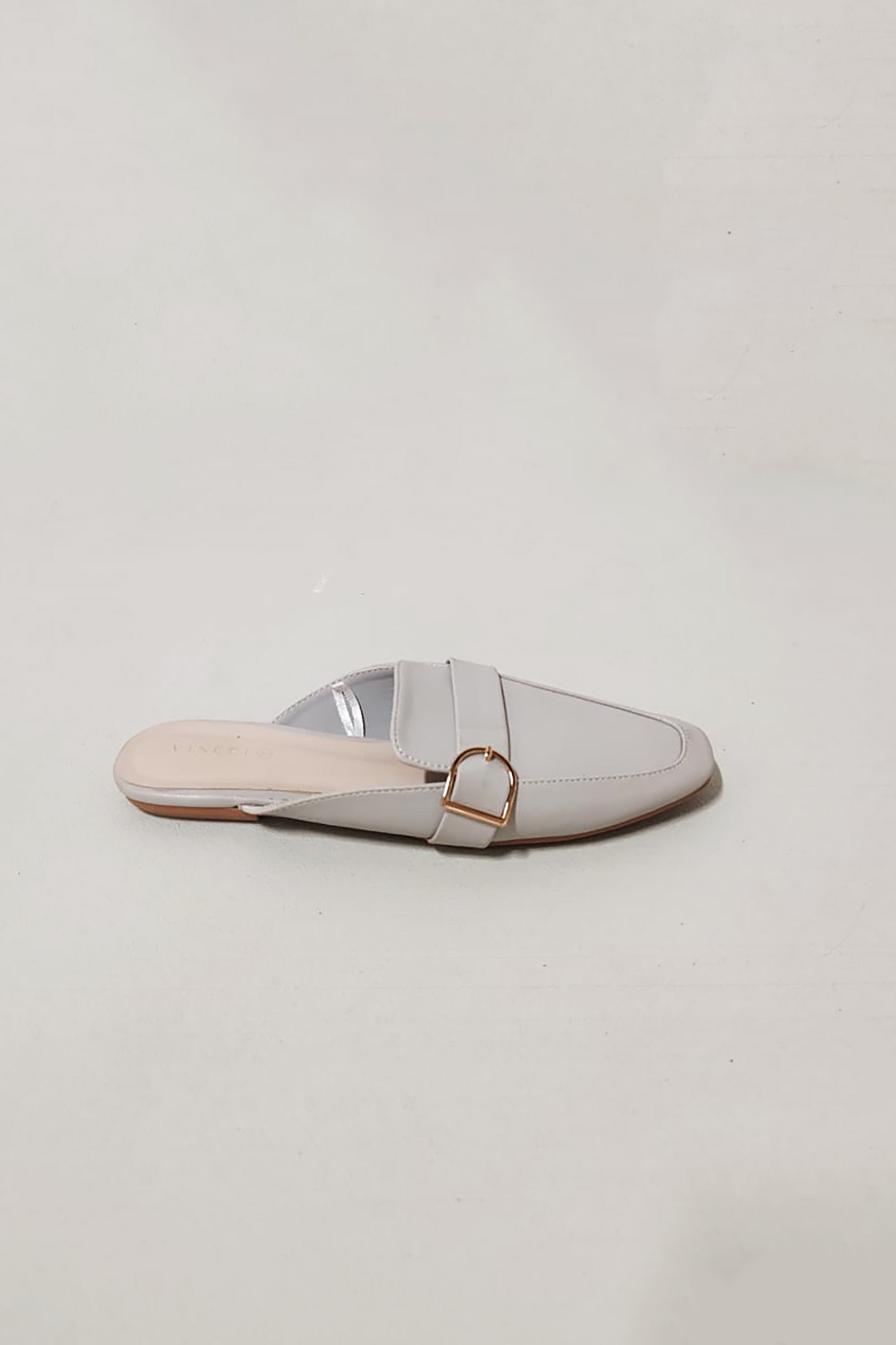 Slip On Blue Mules with Strap