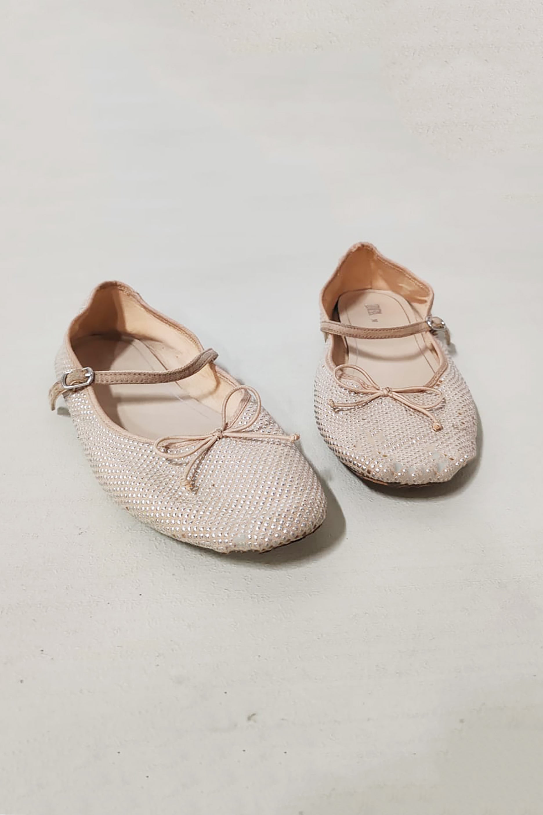 Girls Crystal Ballerina Shoes