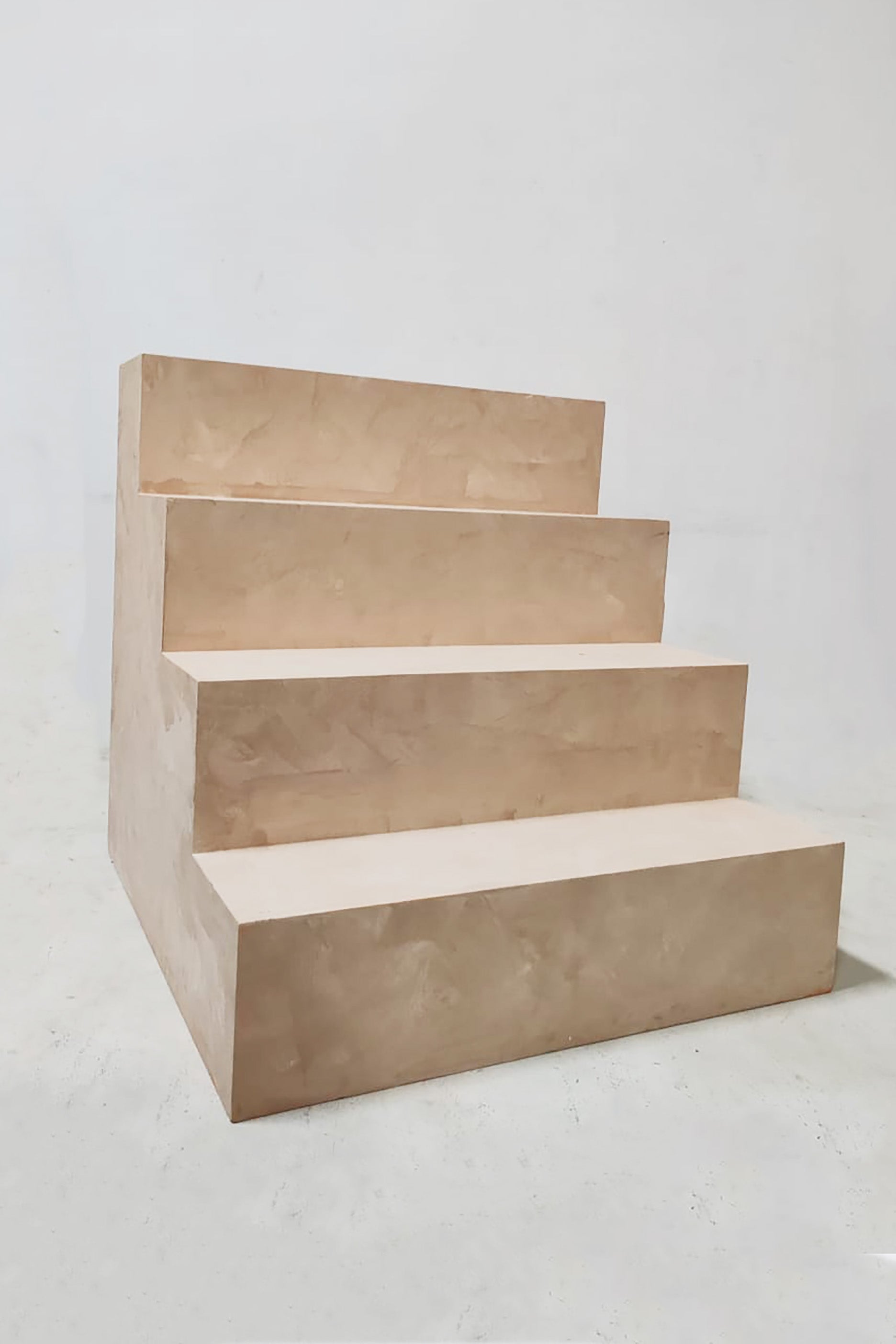 Mottled Beige Block Stairs for Product & Still Life
