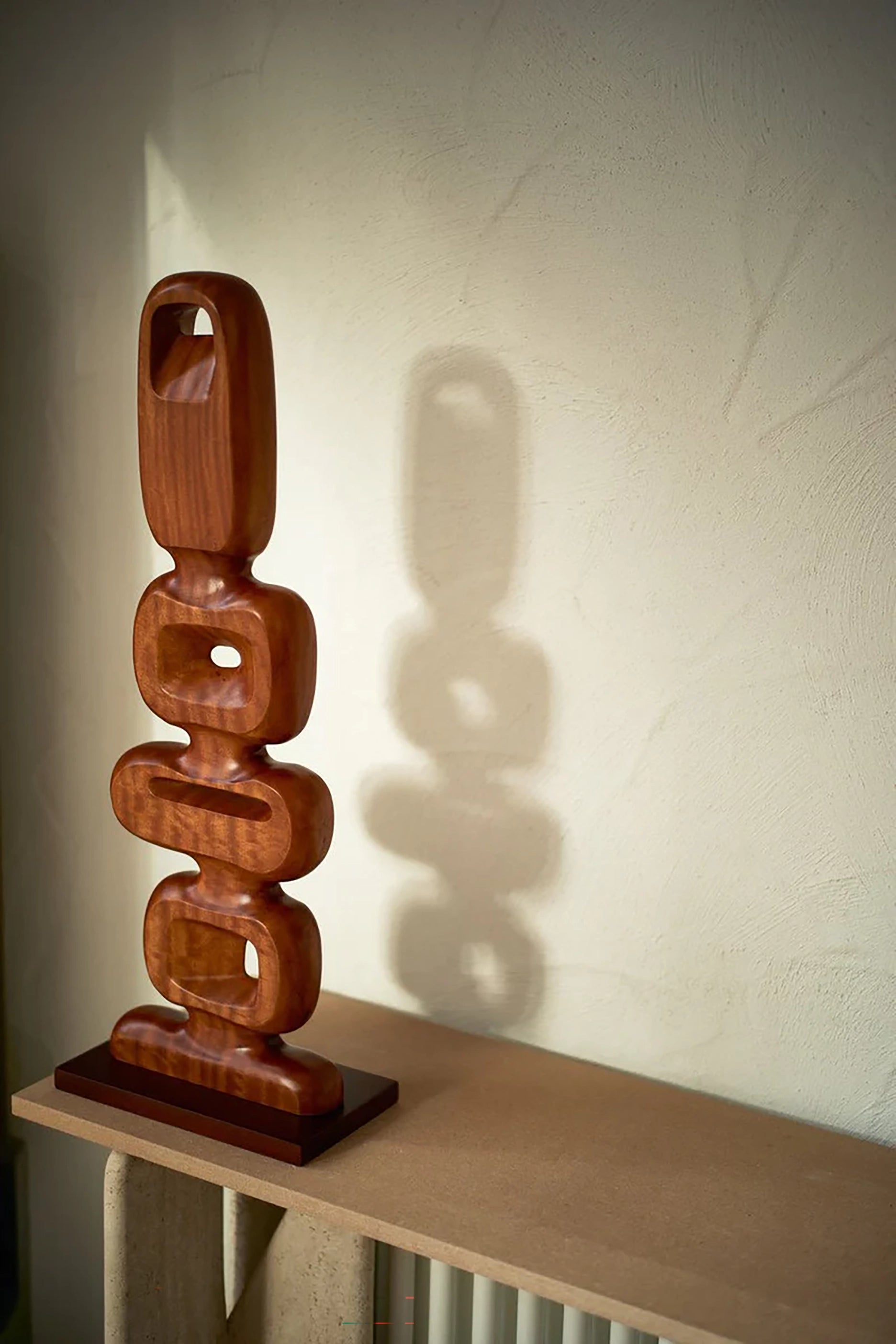 Hand Carved Wooden Sculpture (25x9x71cm)