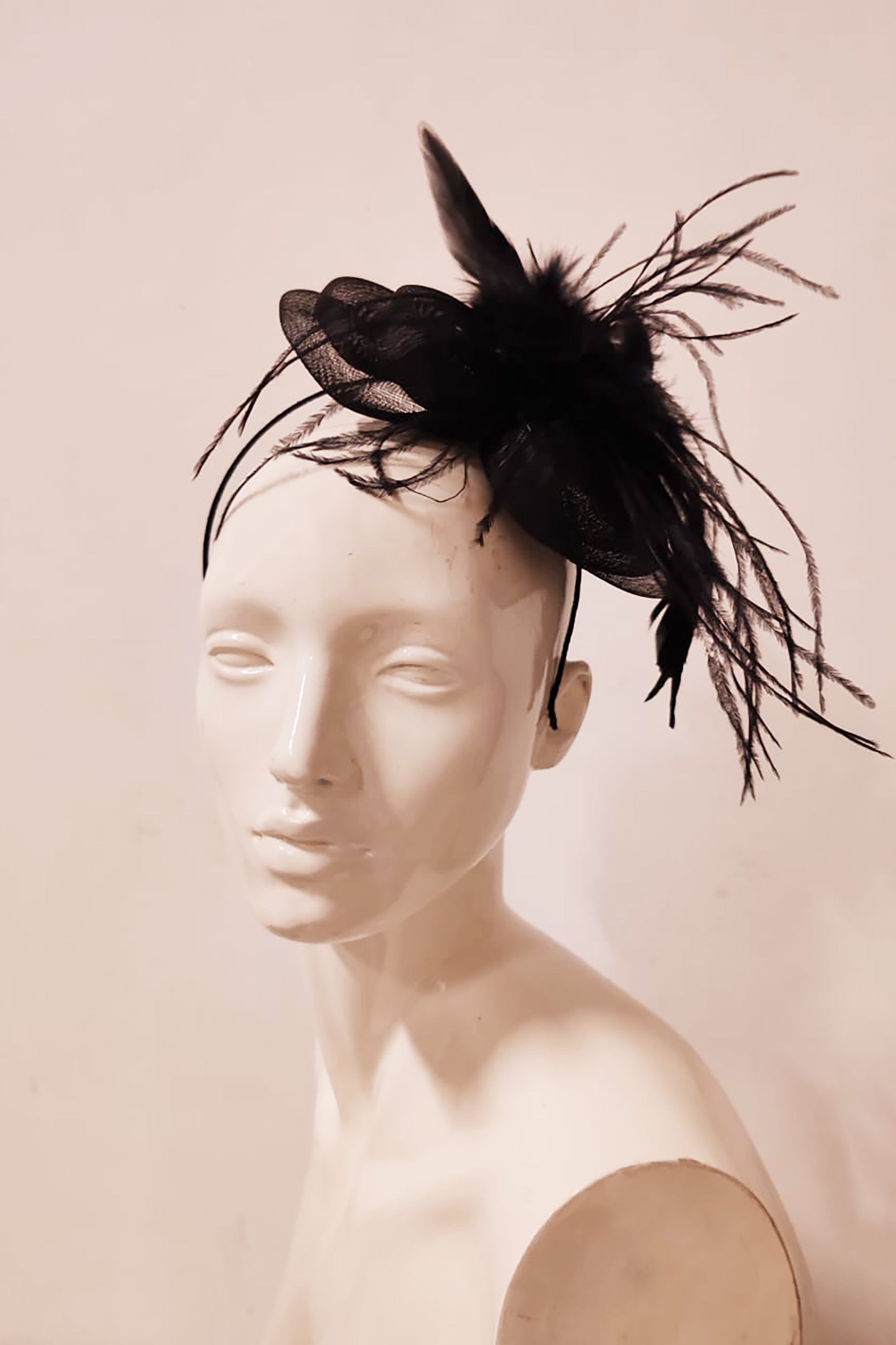 Black Fascinator Headband