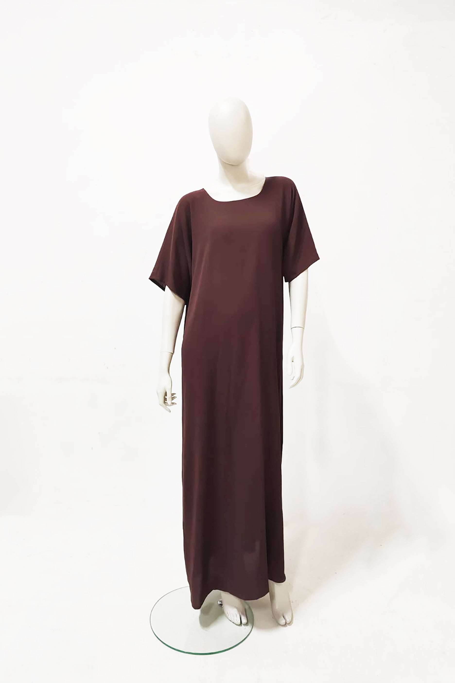Dark Brown Long Abaya