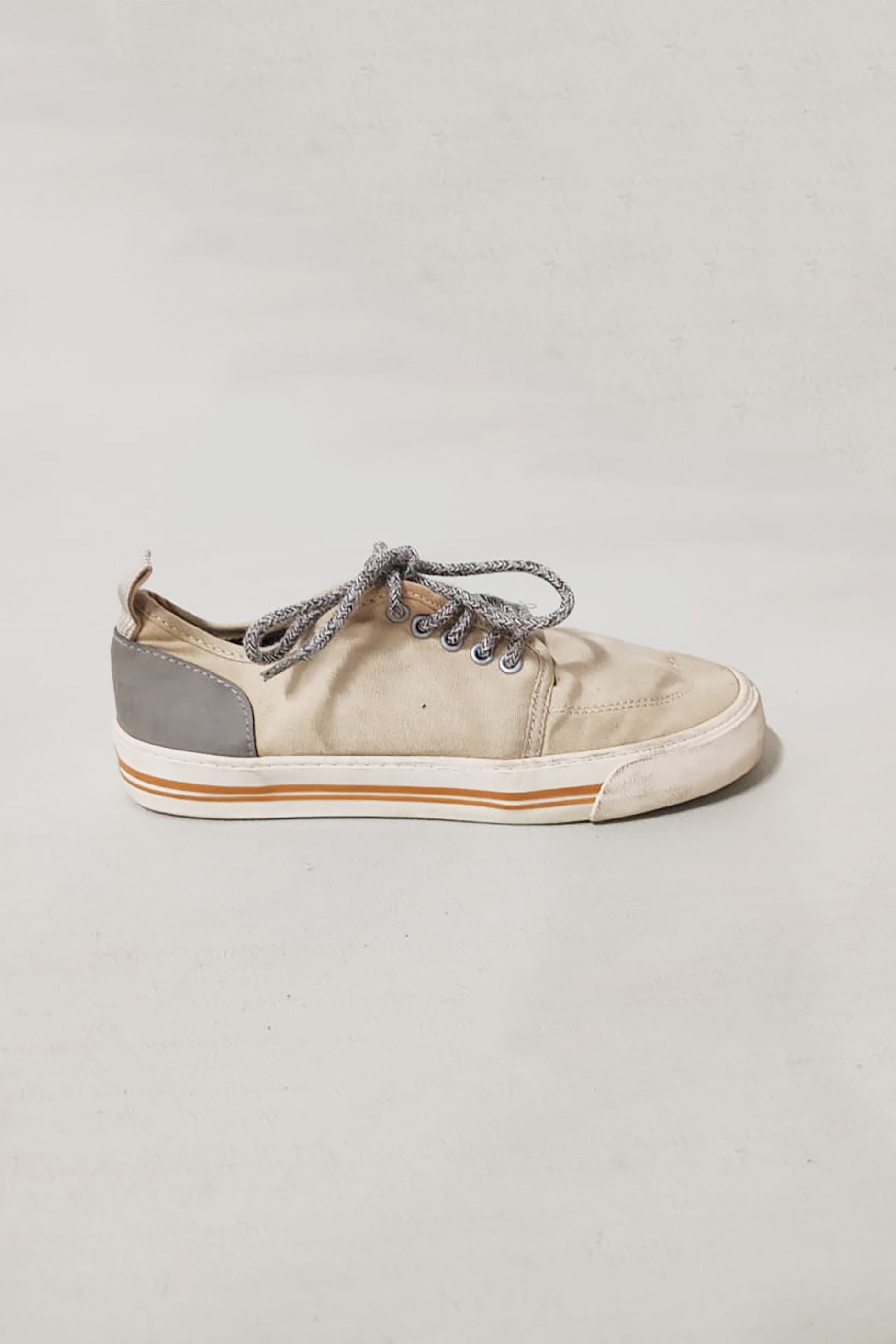 Boys Beige Cloth Shoes