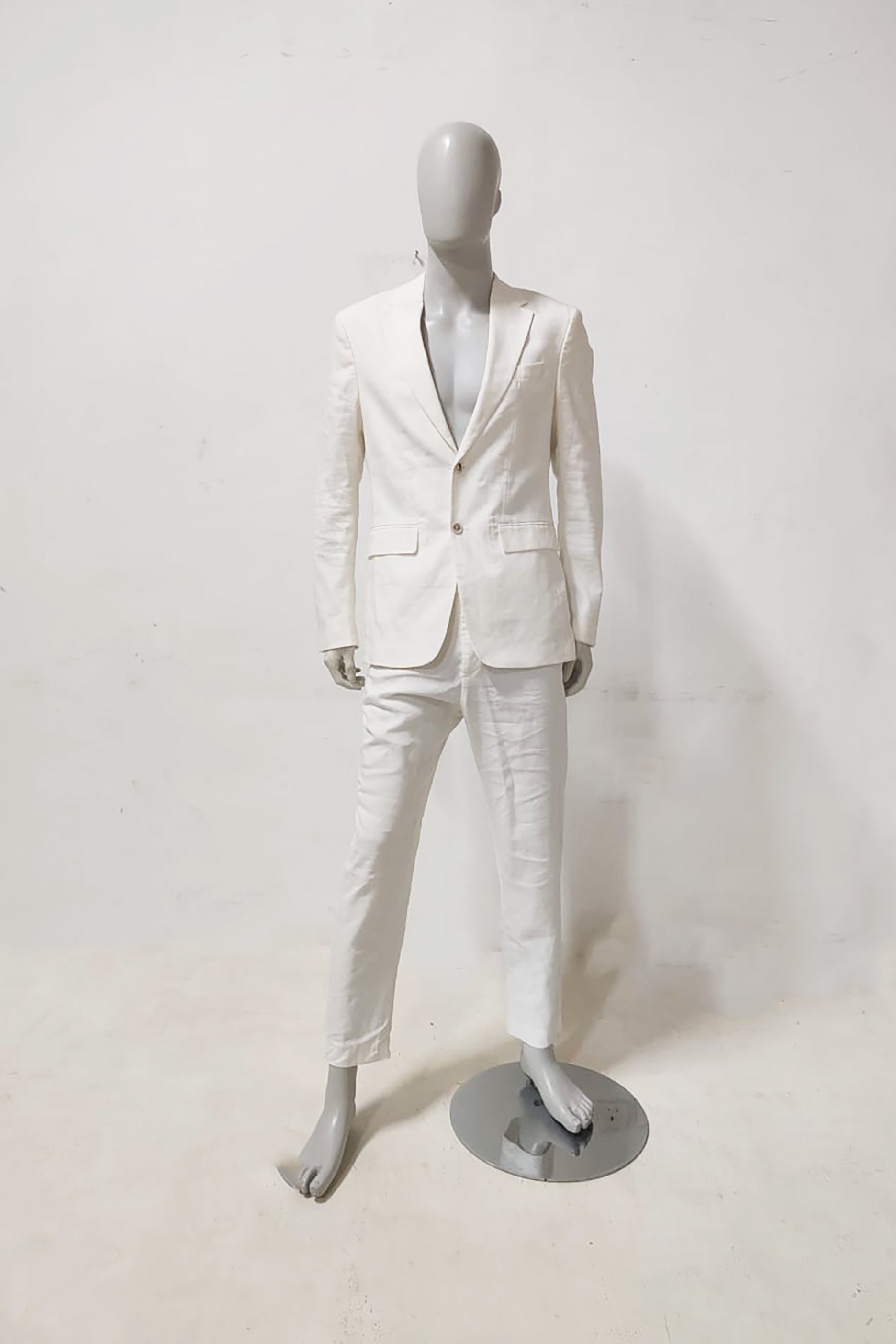 Mens Off-White Formal Suit