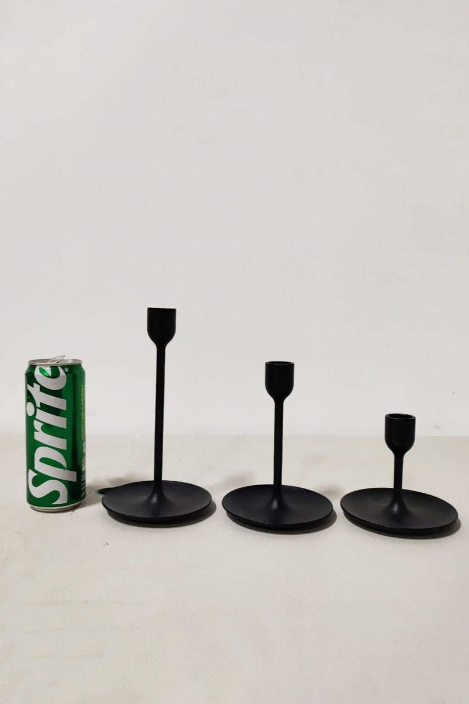 Black Metal Candle Stick Holder Set as 3