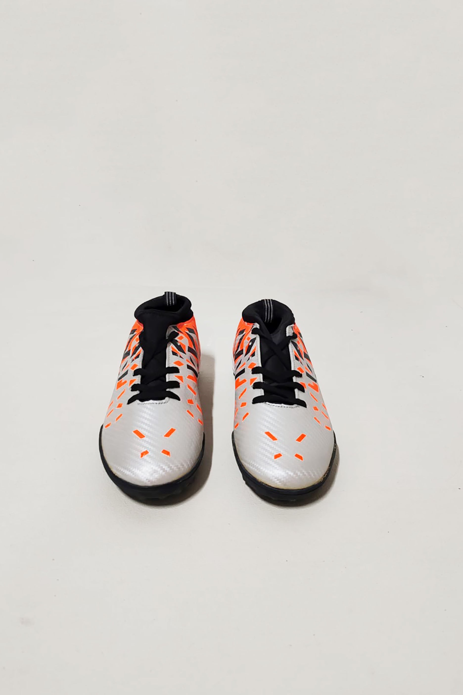 Football Shoes for Men (Grey and Orange)