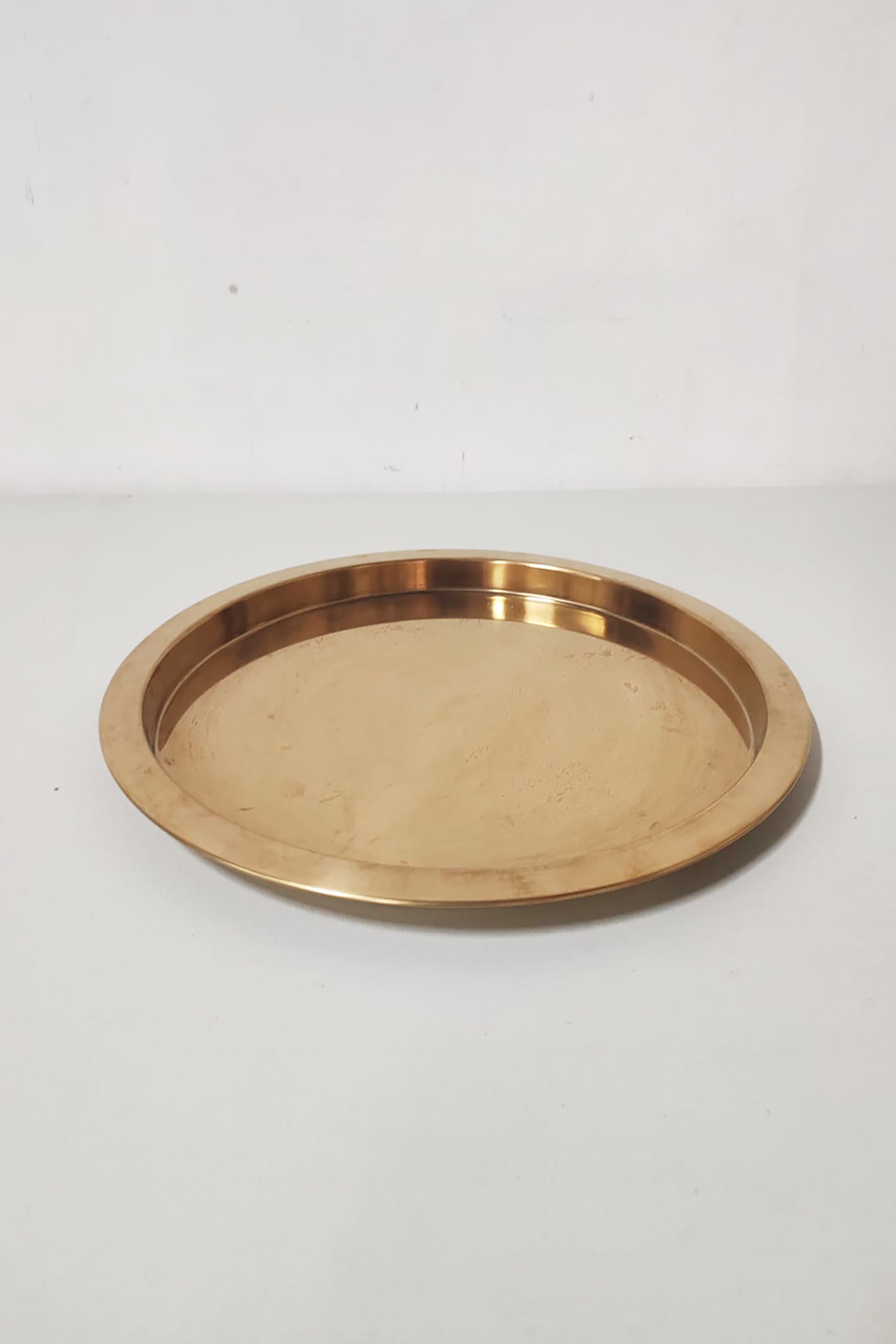Gold Round Serving Tray