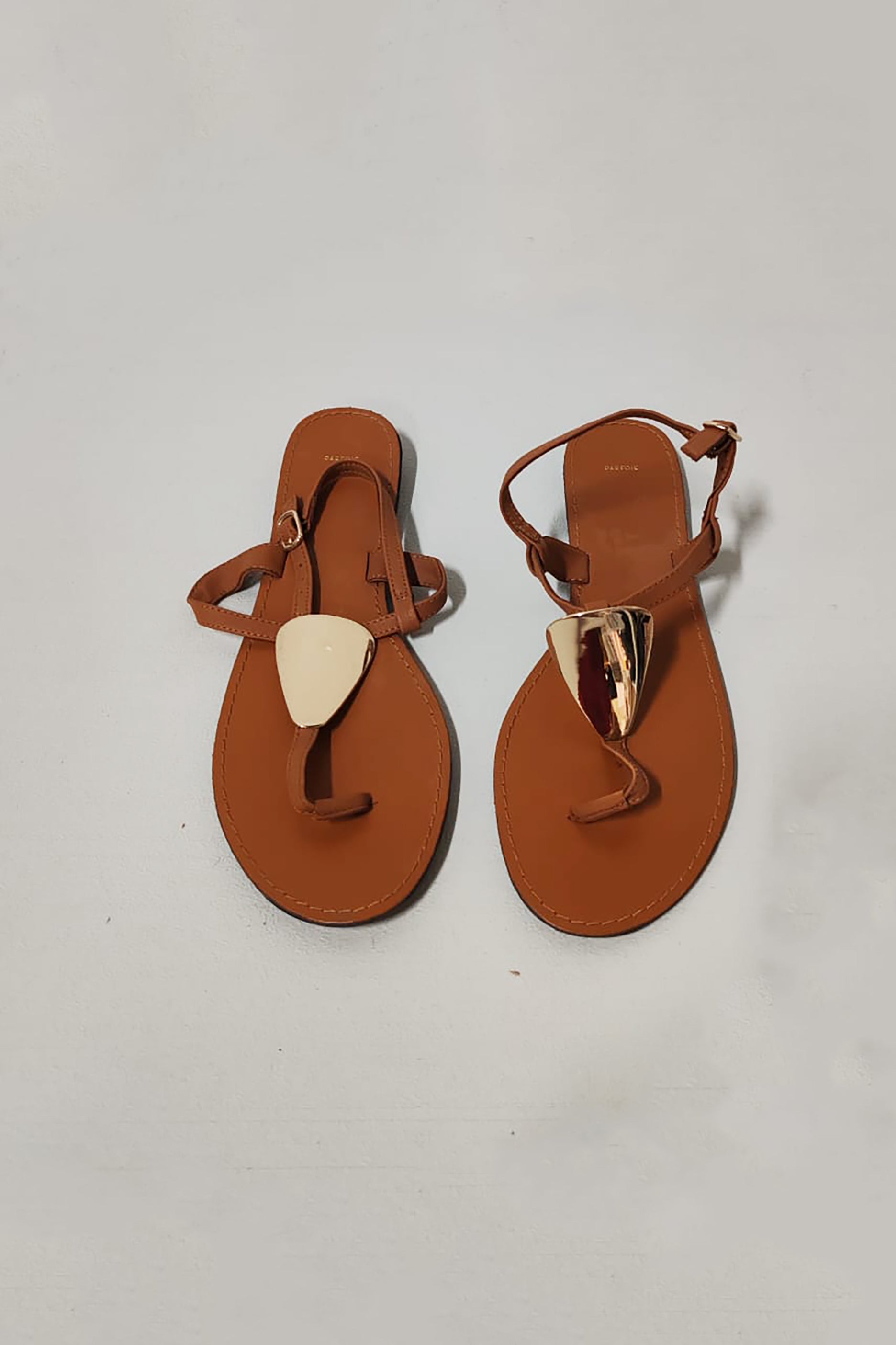 Flat Brown Thong Sandals