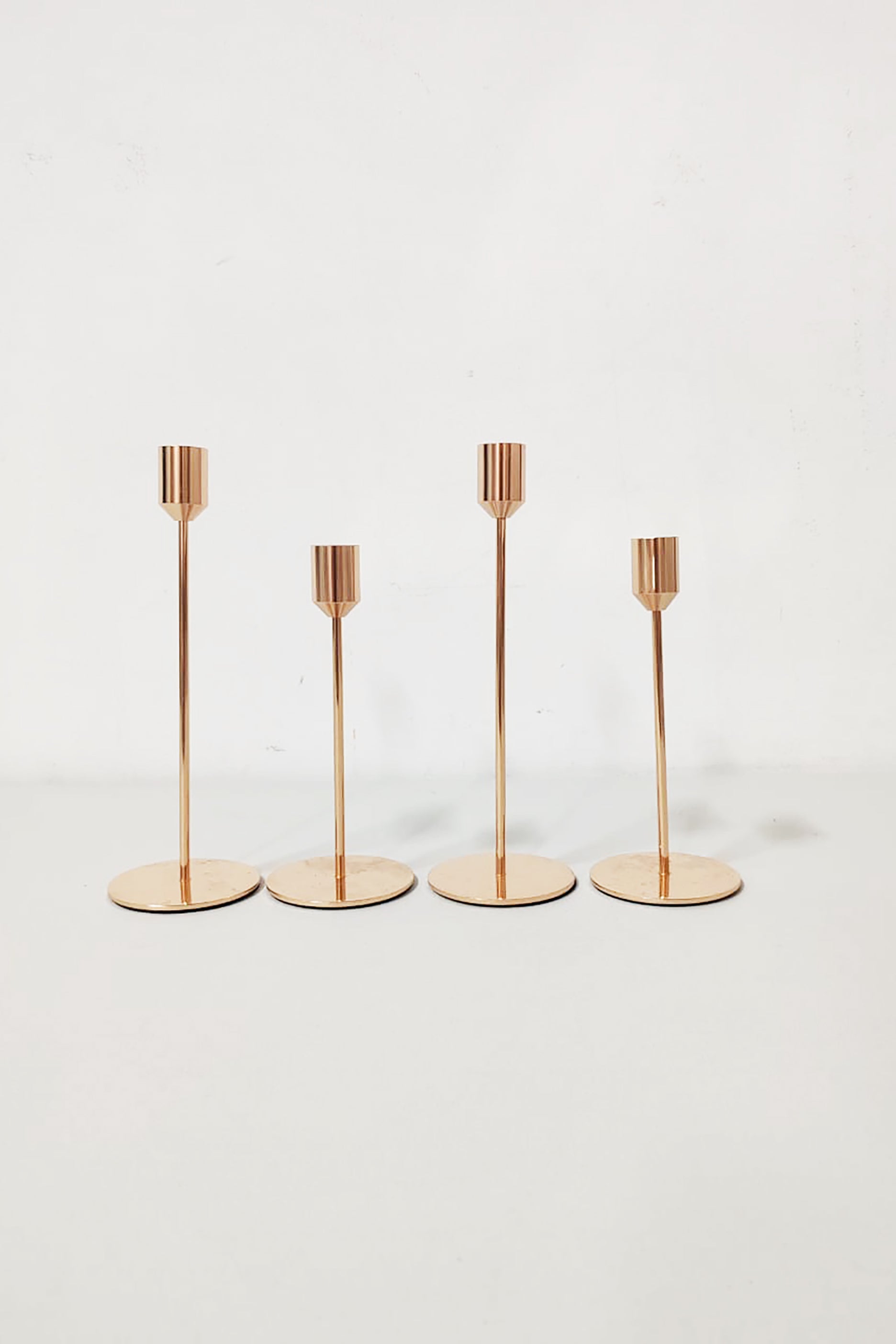 Gold Candle Stick Holder Set