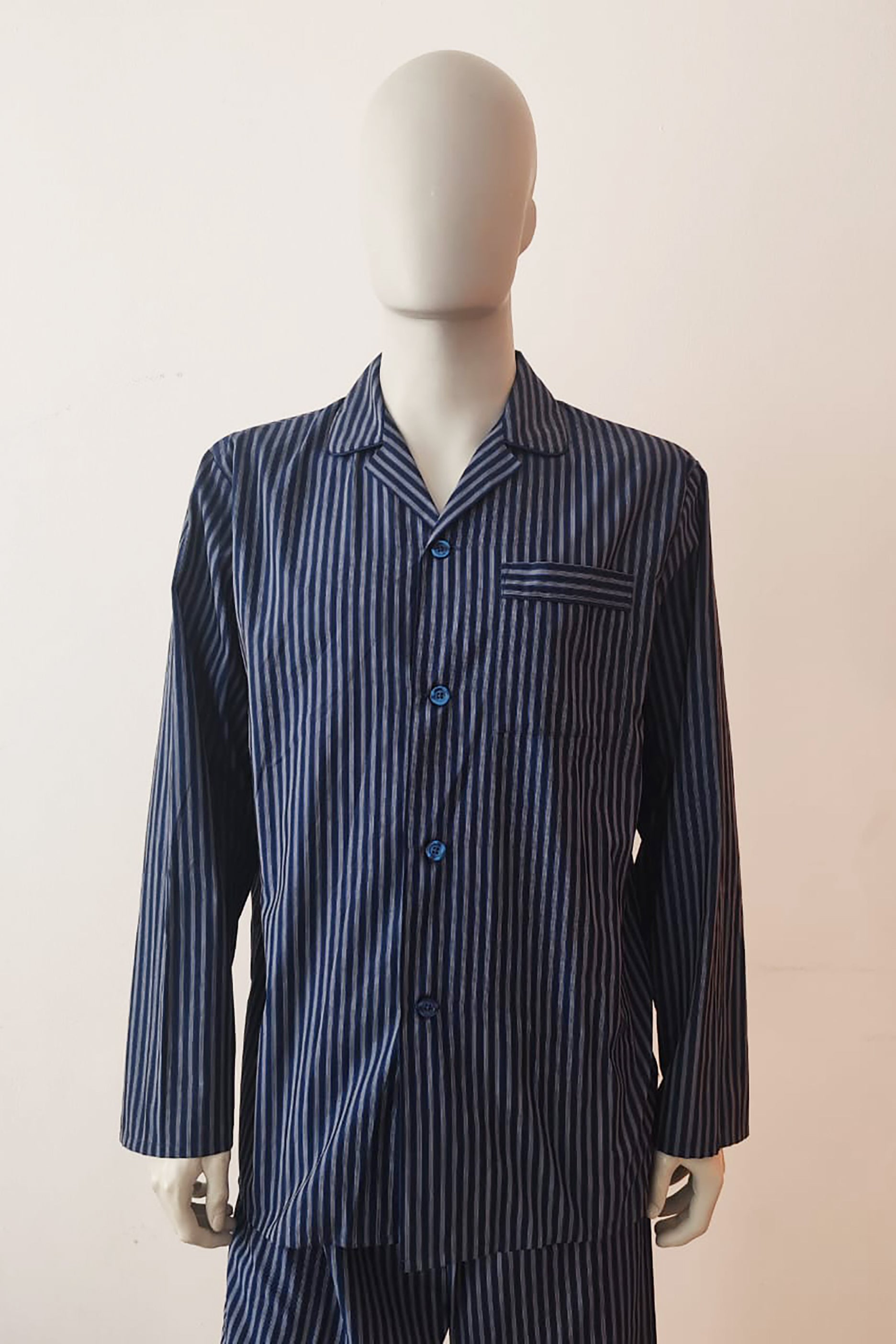 Mens Blue Striped Panjama Design