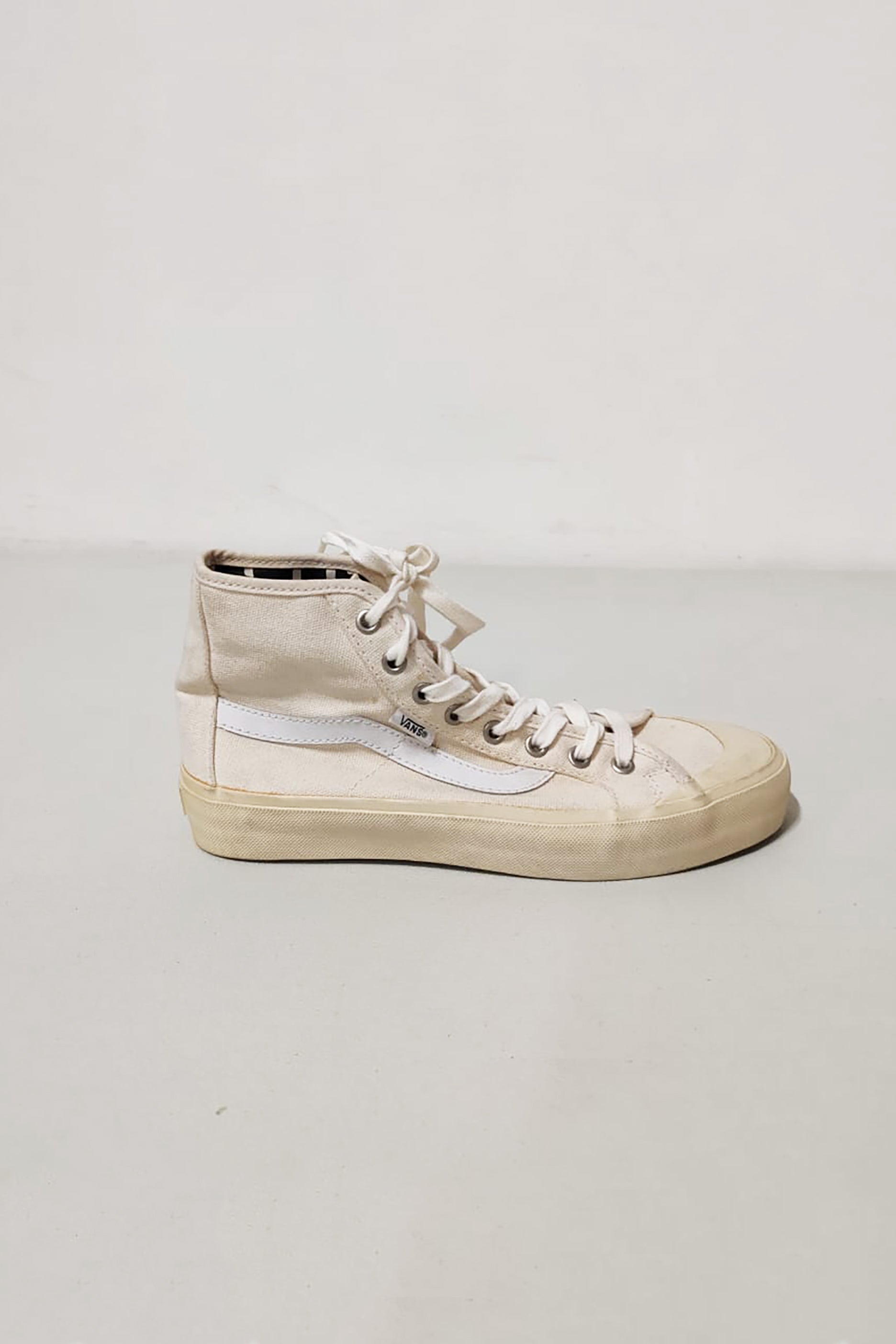 Beige High Top Sneakers