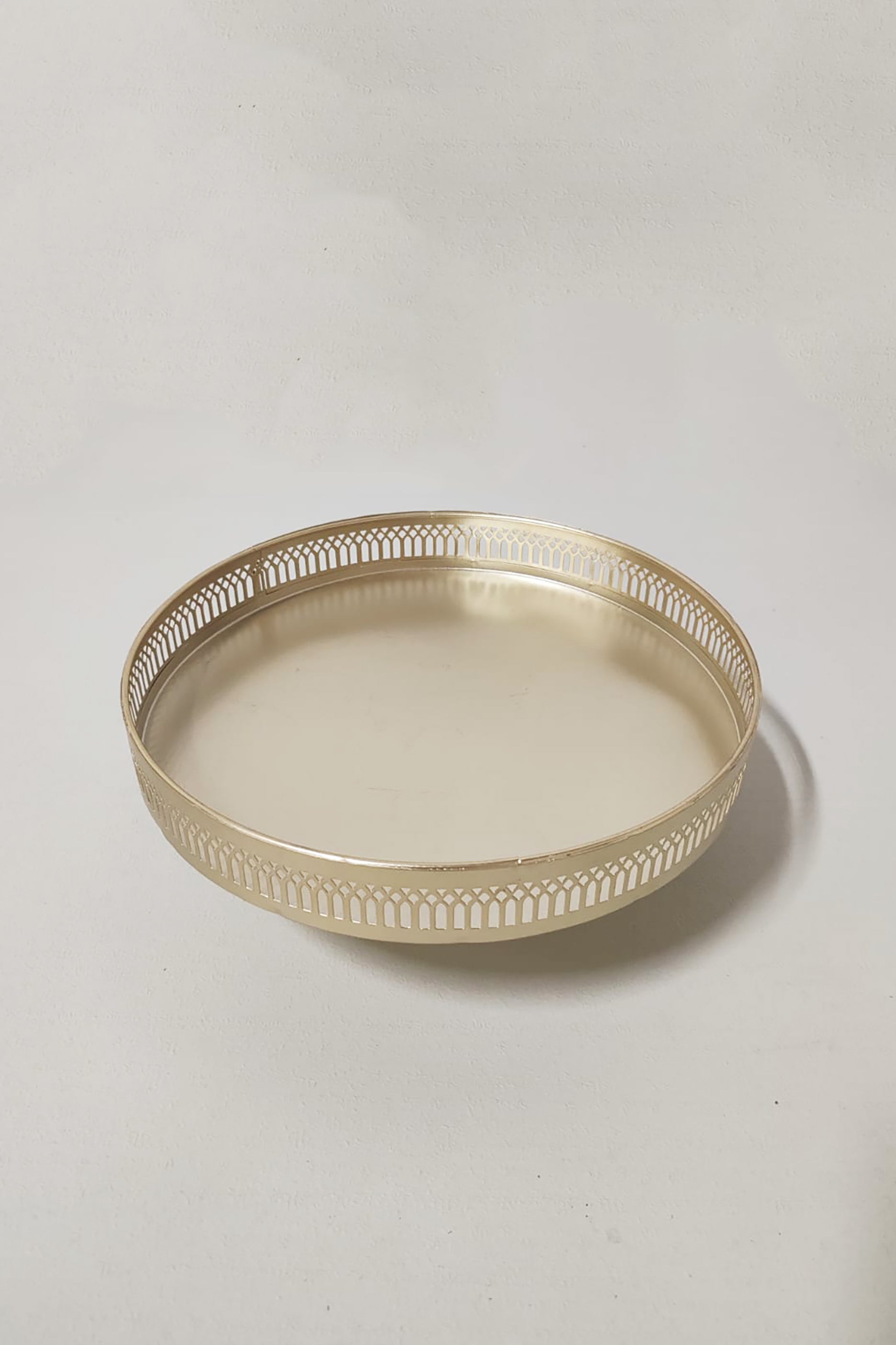 Gold Round Tray