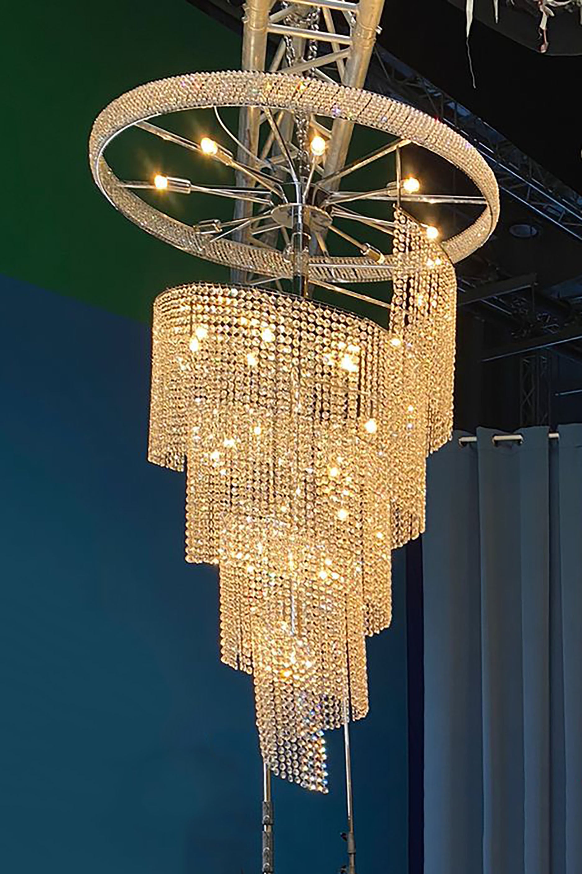 Large Crystal Chandelier