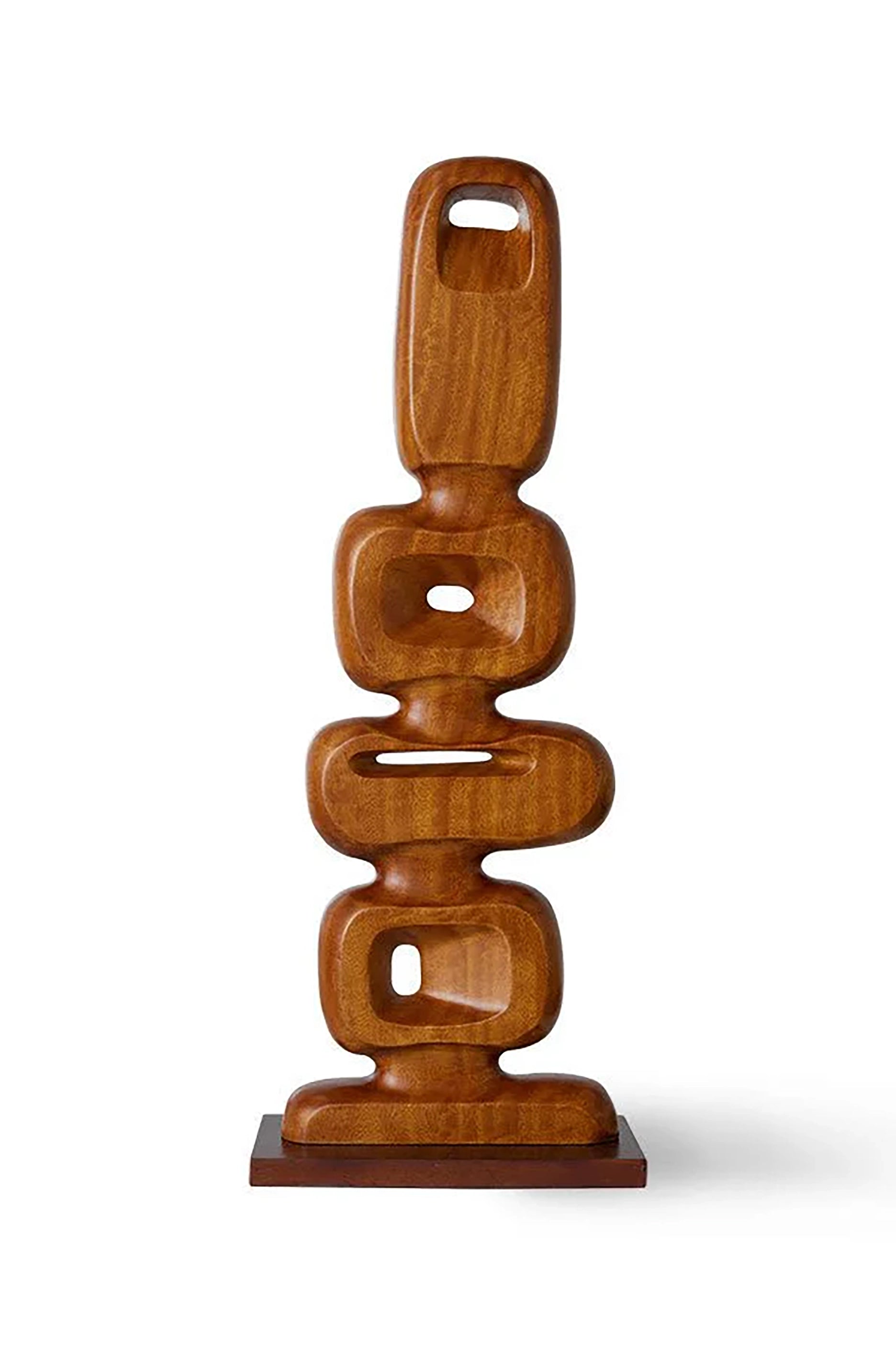 Hand Carved Wooden Sculpture (25x9x71cm)