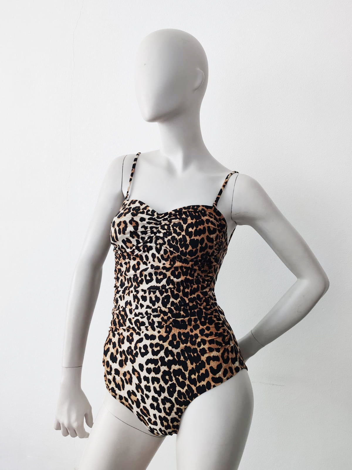 Ganni Leopard Print Swimsuit