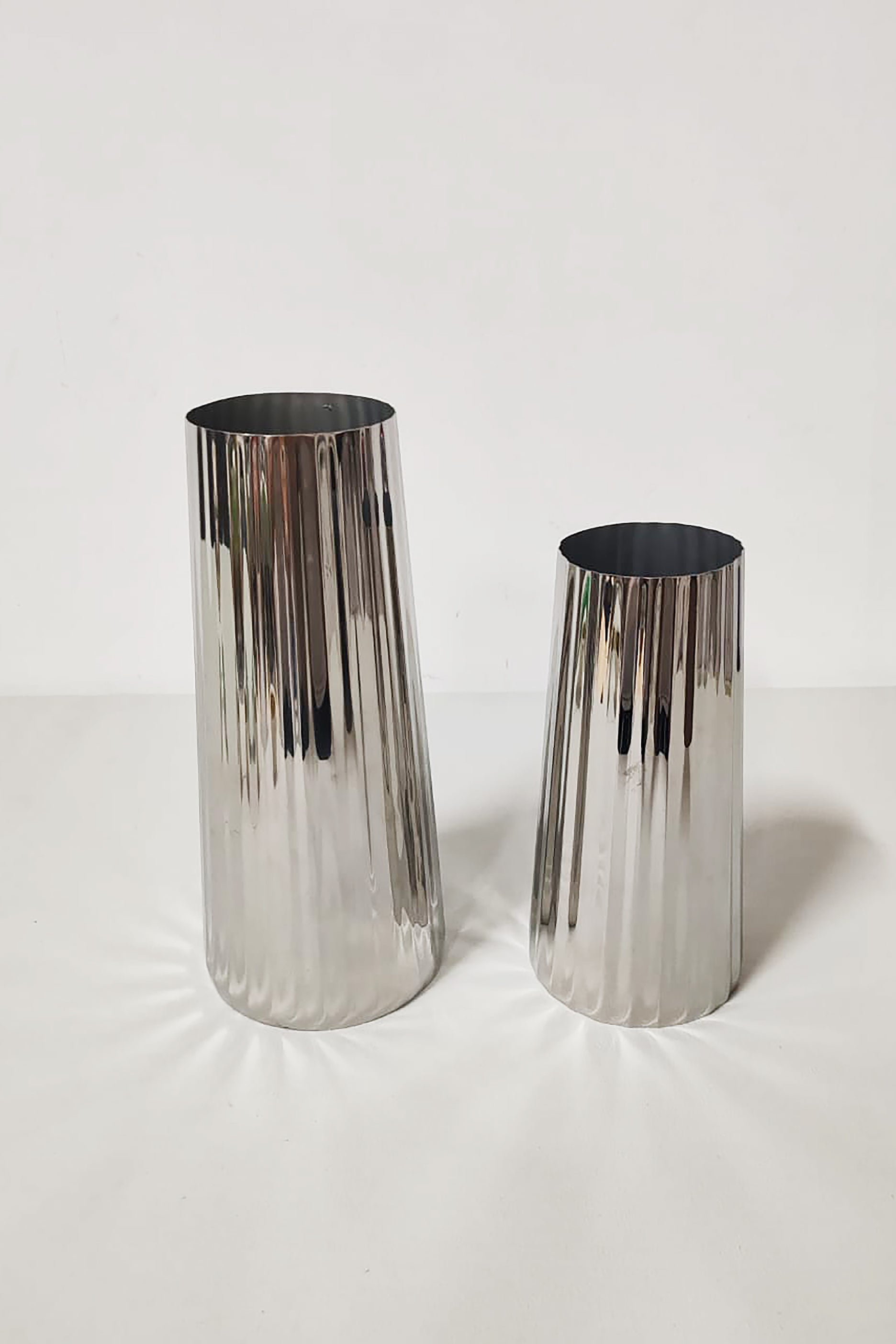 Silver Metallic Vase (Set of 2)