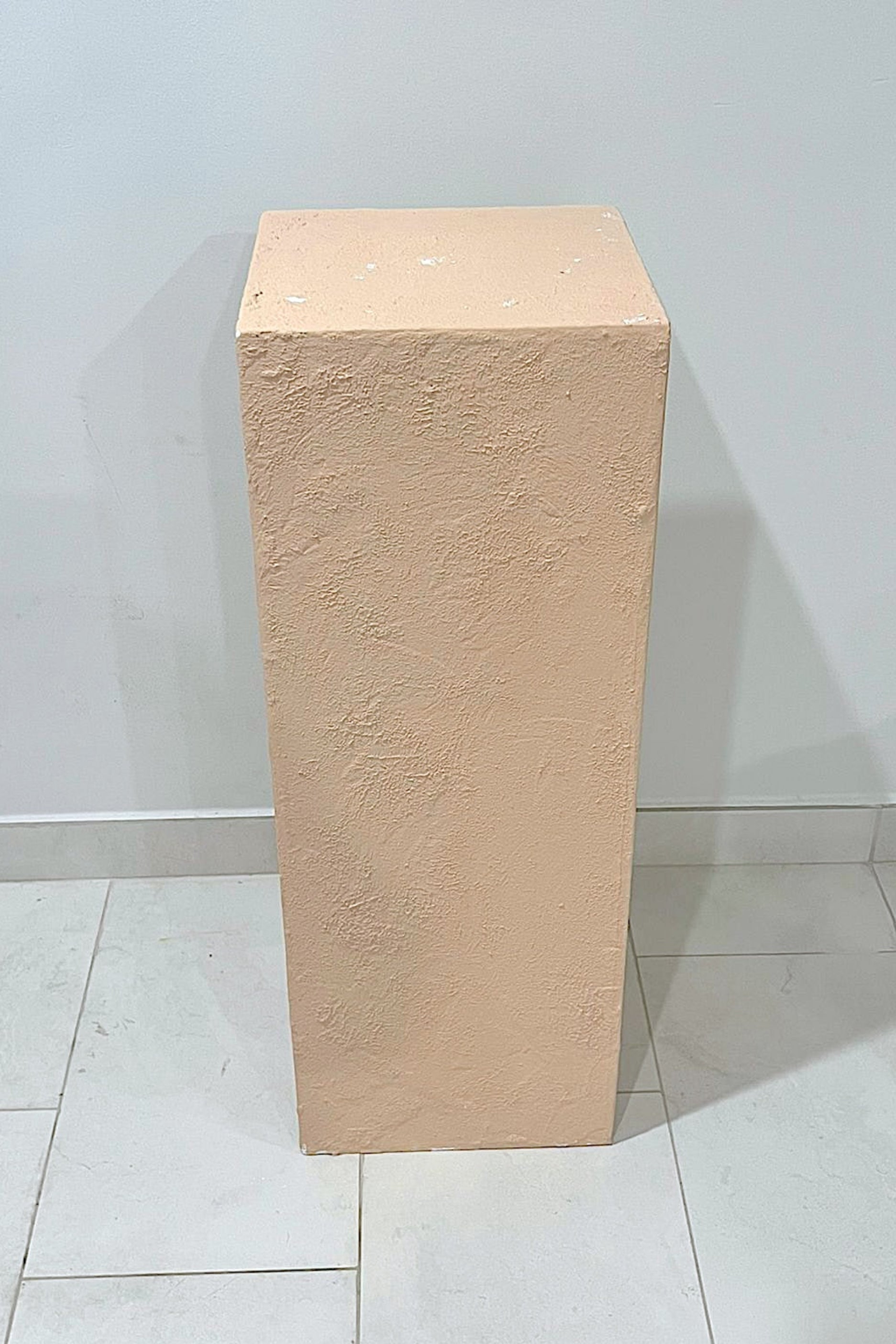Large Concrete Plinth in Pink (H82cm x W30cm)