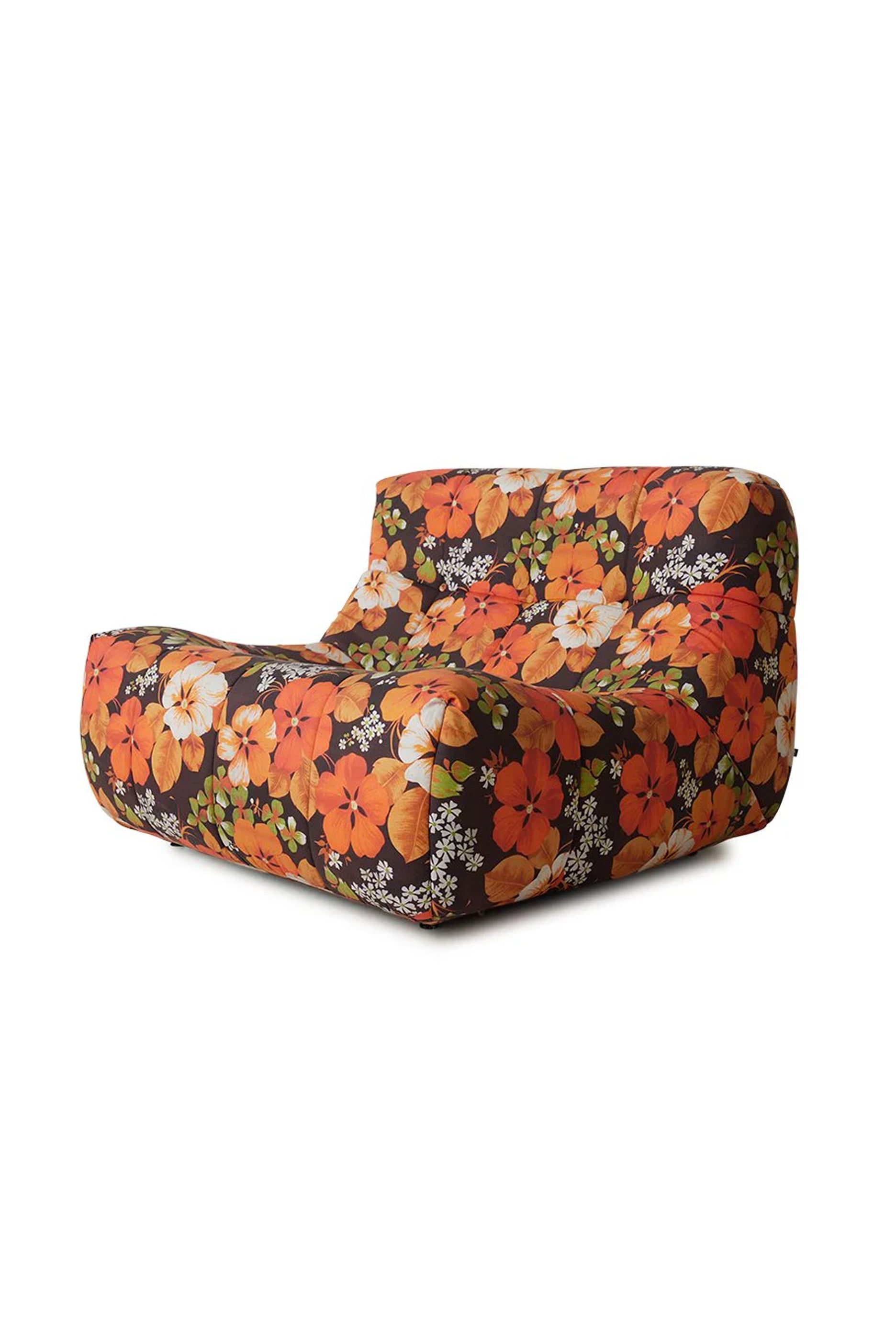 Retro Floral Togo Chair