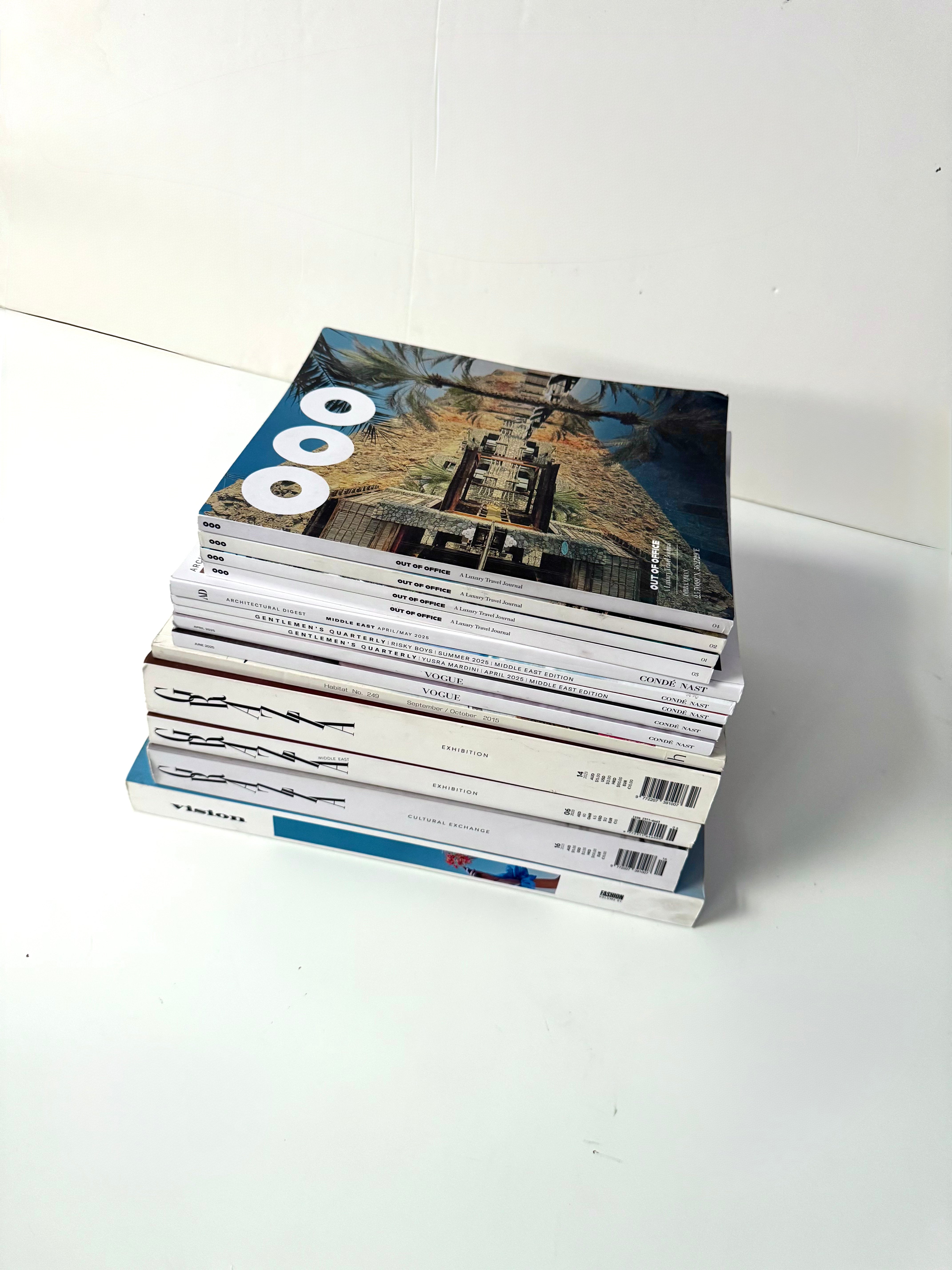 Stack of Fashion Magazines