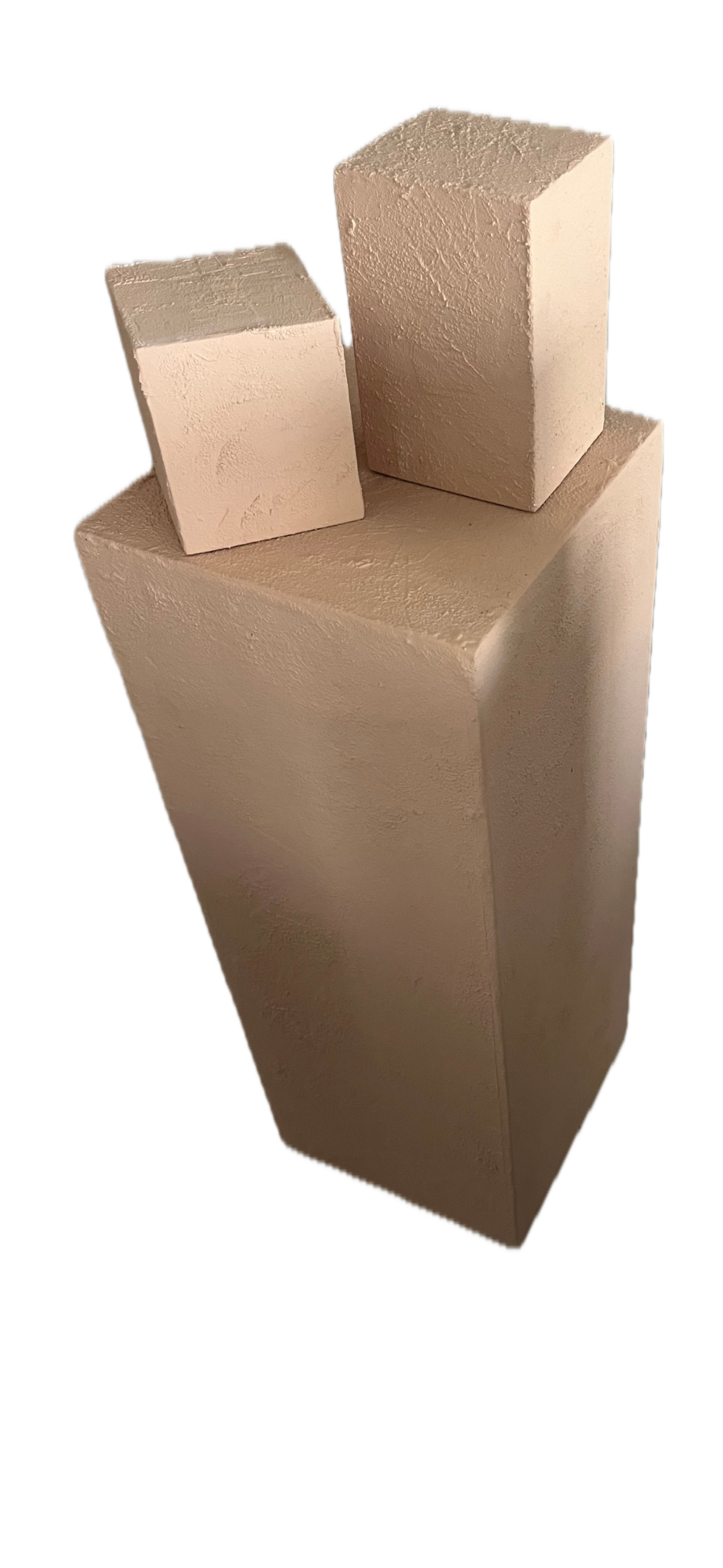 Large Concrete Plinth in Pink (H82cm x W30cm)