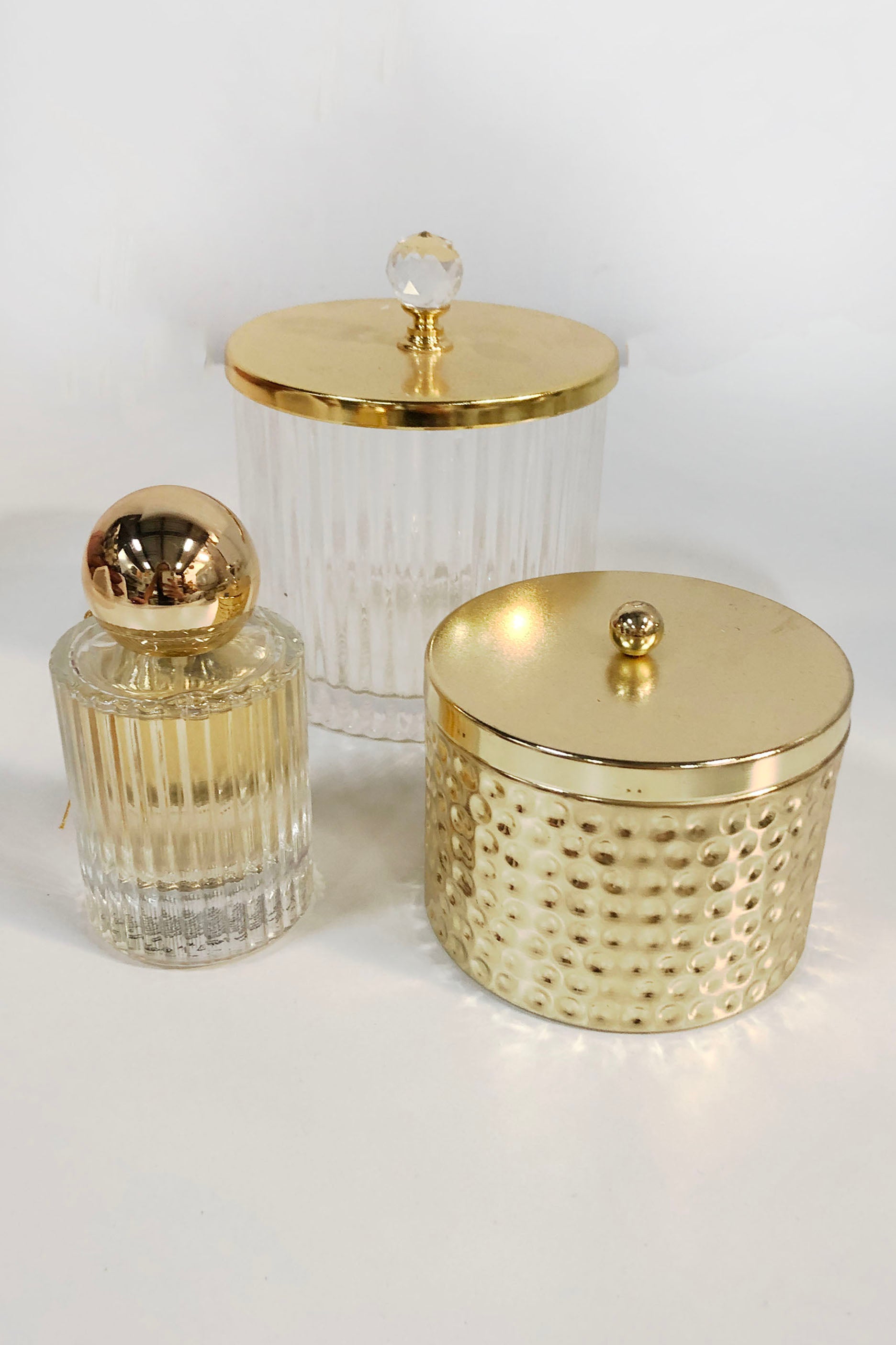 Box of 12 Gold Vanity / Dressing Table / Bathroom Accessories